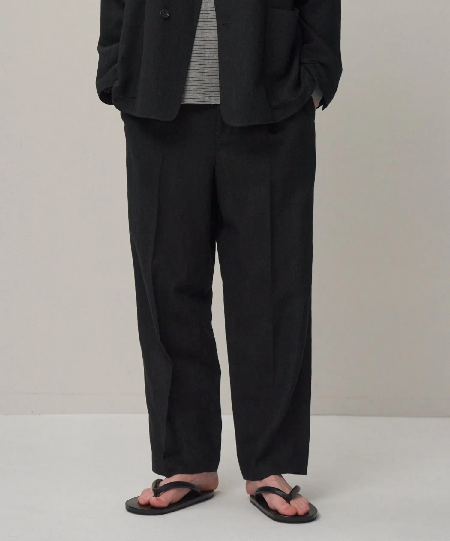 TWIST WOOL LINEN | STANDARD PANTS sold by ATON