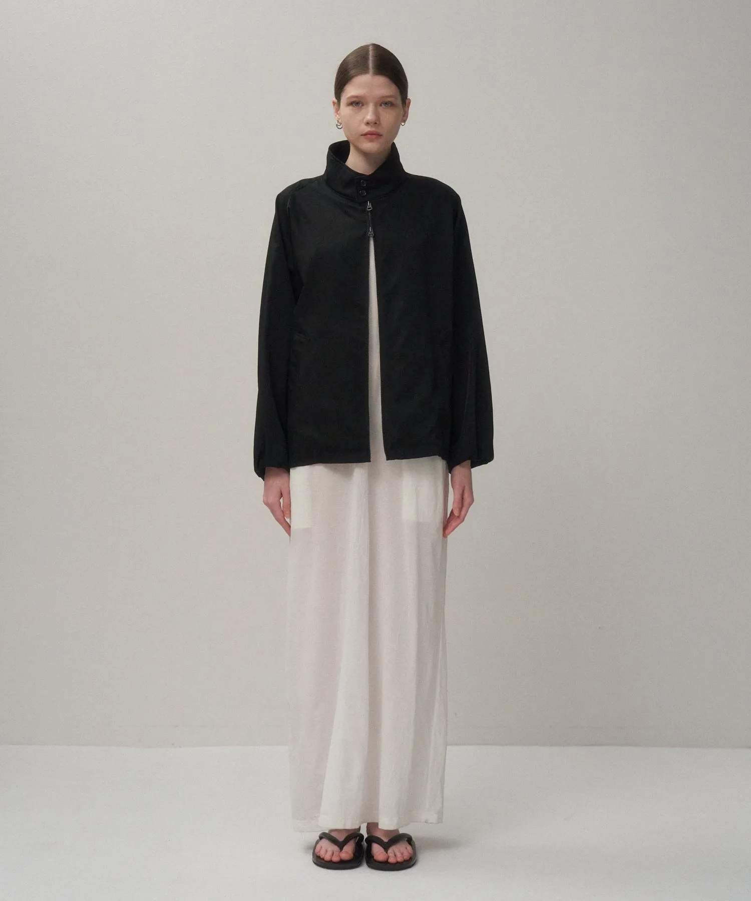 NYLON TWILL | OVERSIZED HARRINGTON JACKET sold by ATON product image thumbnail 2