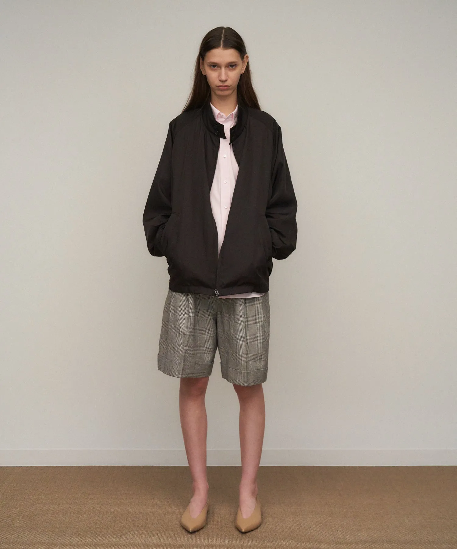 NYLON TWILL | OVERSIZED HARRINGTON JACKET sold by ATON product image thumbnail 5