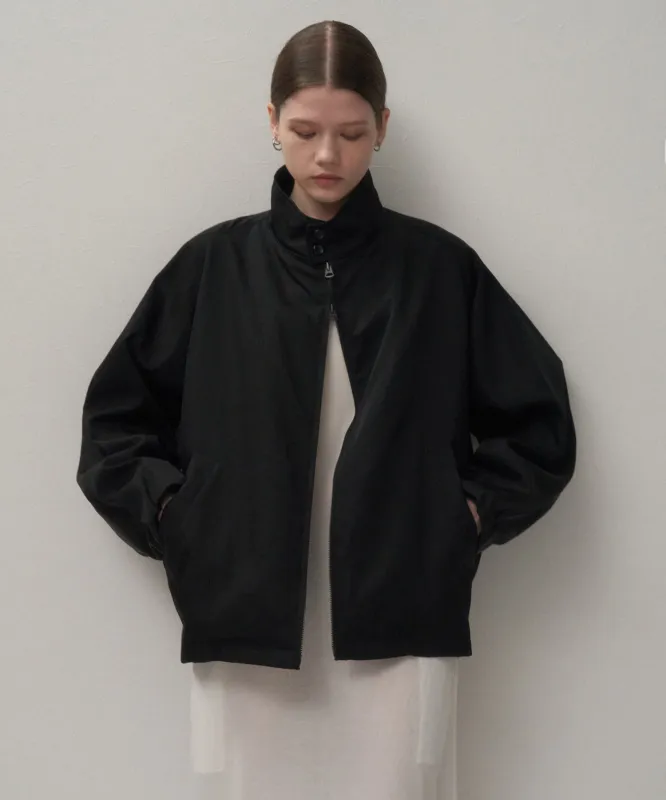 NYLON TWILL | OVERSIZED HARRINGTON JACKET made by ATON