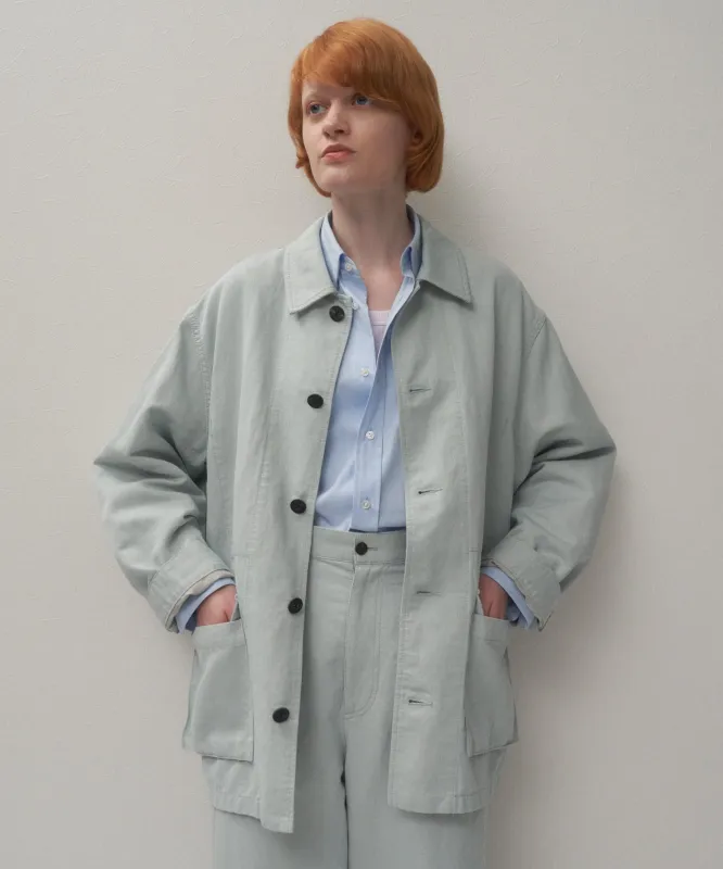 COTTON LINEN KATSURAGI | WORK JACKET made by ATON