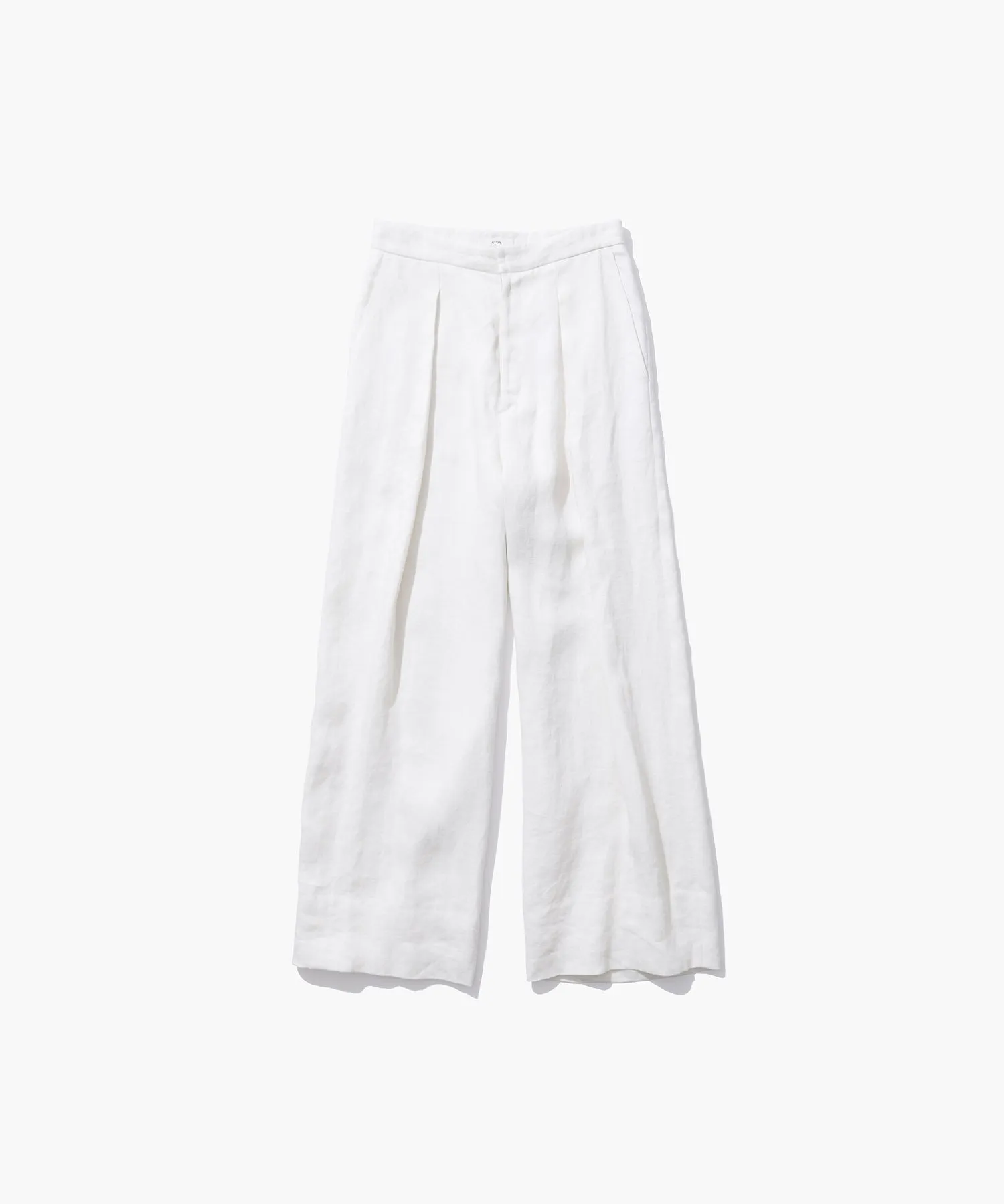 LINEN TWILL | TUCKED EASY PANTS sold by ATON product image thumbnail 5