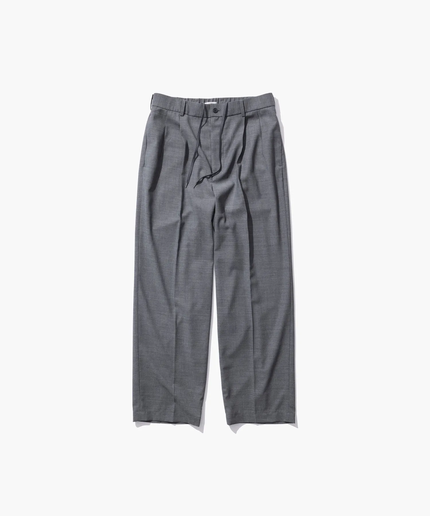 TWIST WOOL GAUZE | TWO TUCKED EASY PANTS sold by ATON product image thumbnail 5