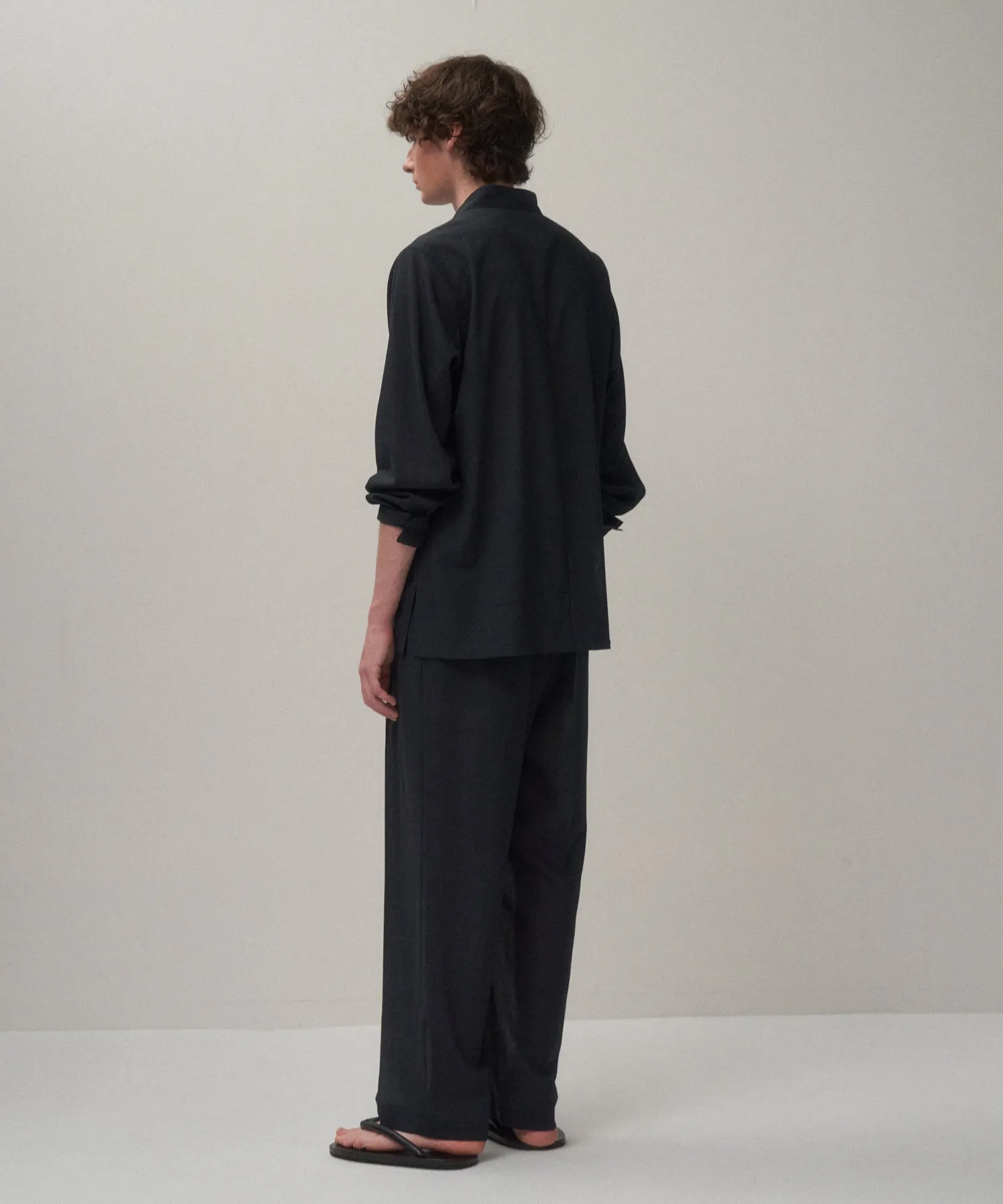 TWIST WOOL GAUZE | LOOSE FIT SHIRT sold by ATON product image thumbnail 4