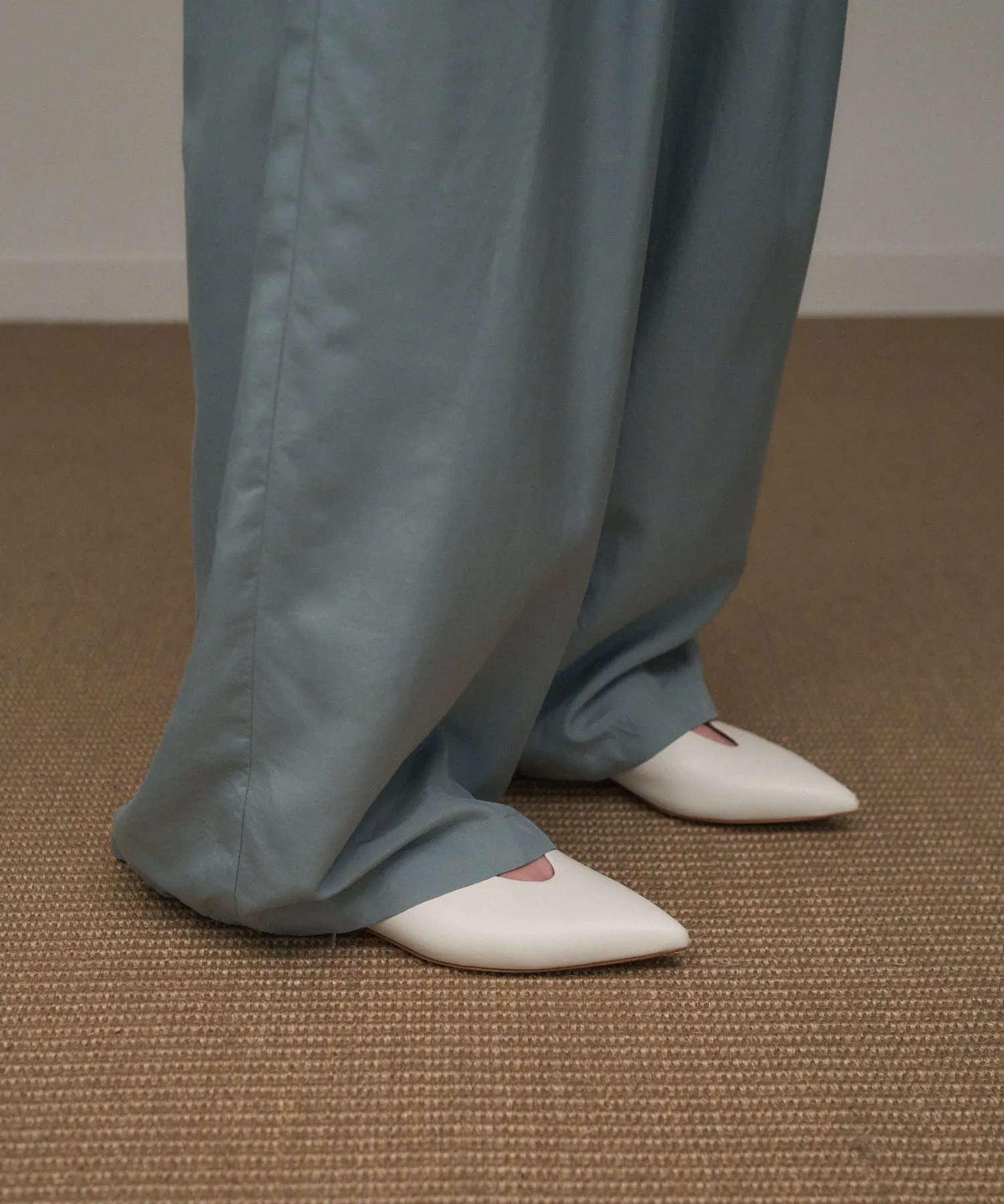 SILK SUEDE | WIDE EASY PANTS sold by ATON product image thumbnail 3