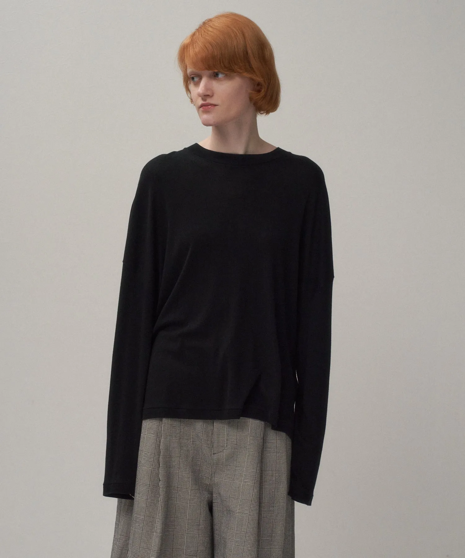 COTTON LINEN FRAISE | LONG SLEEVE T-SHIRT sold by ATON product image thumbnail 2