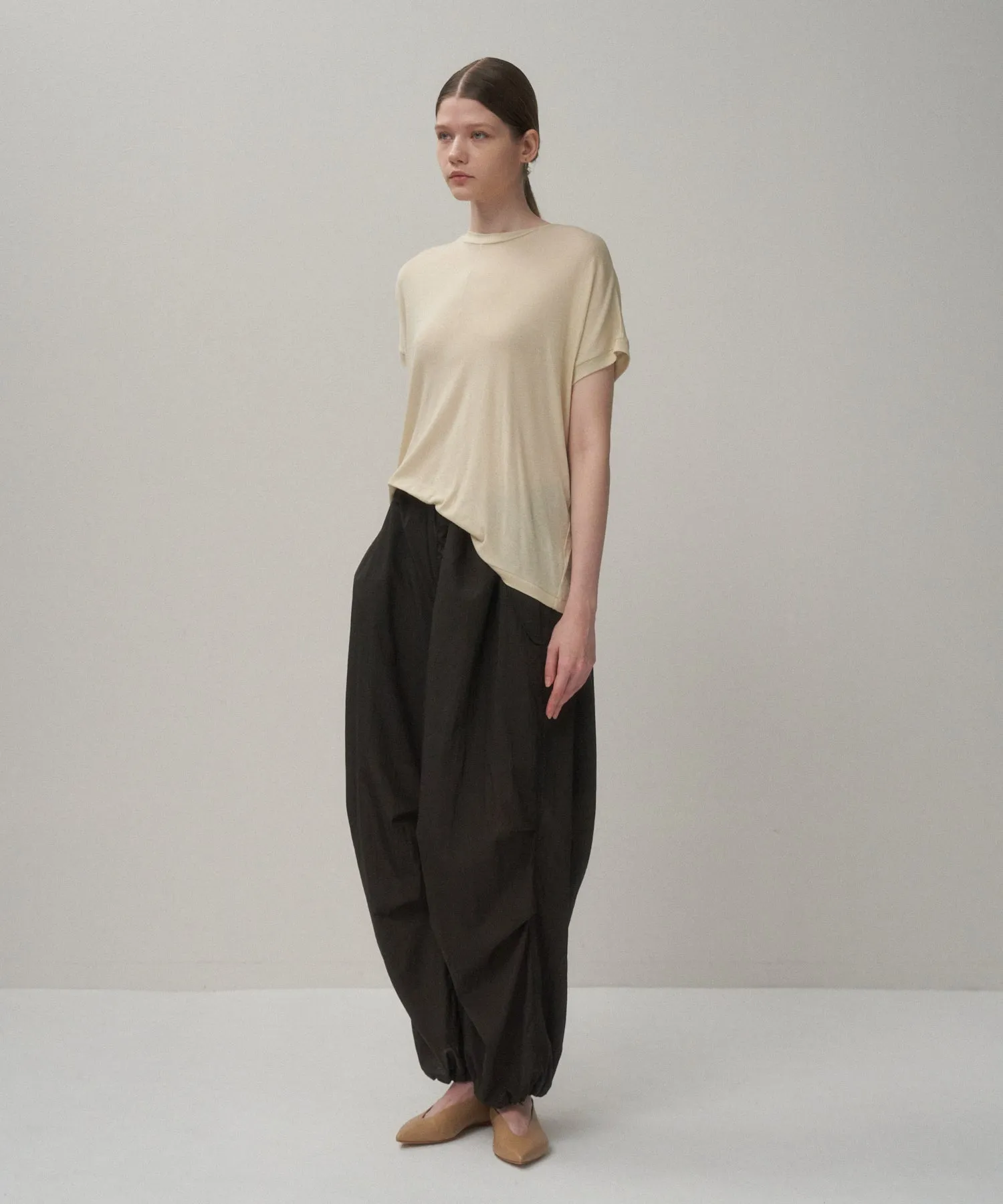 COTTON LINEN FRAISE | OVERSIZED T-SHIRT sold by ATON product image thumbnail 4