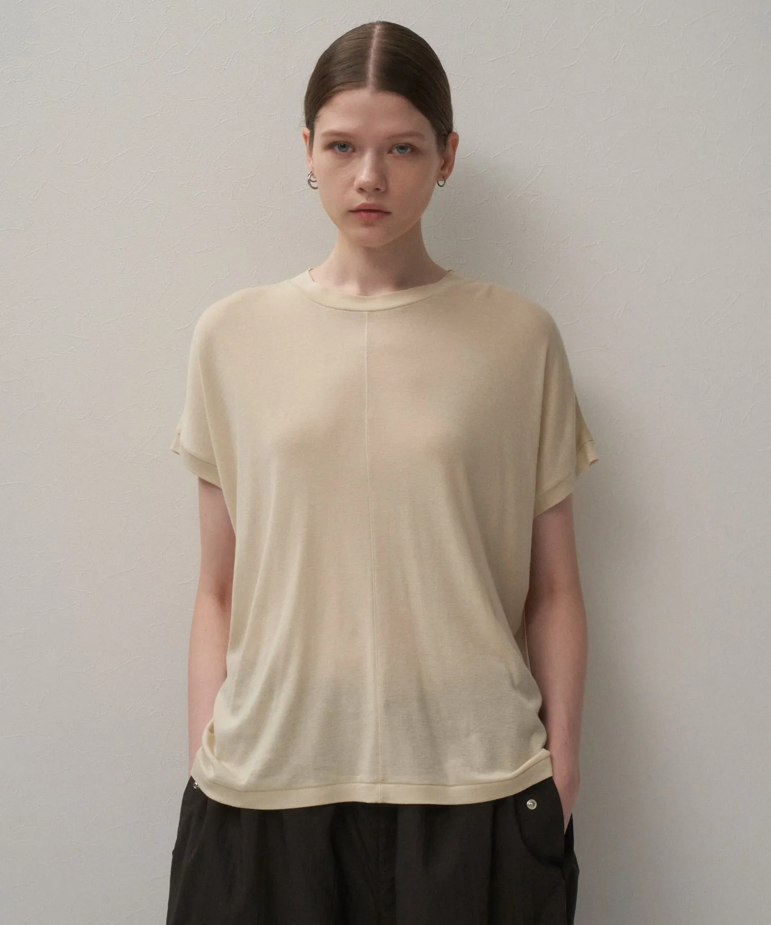 COTTON LINEN FRAISE | OVERSIZED T-SHIRT sold by ATON