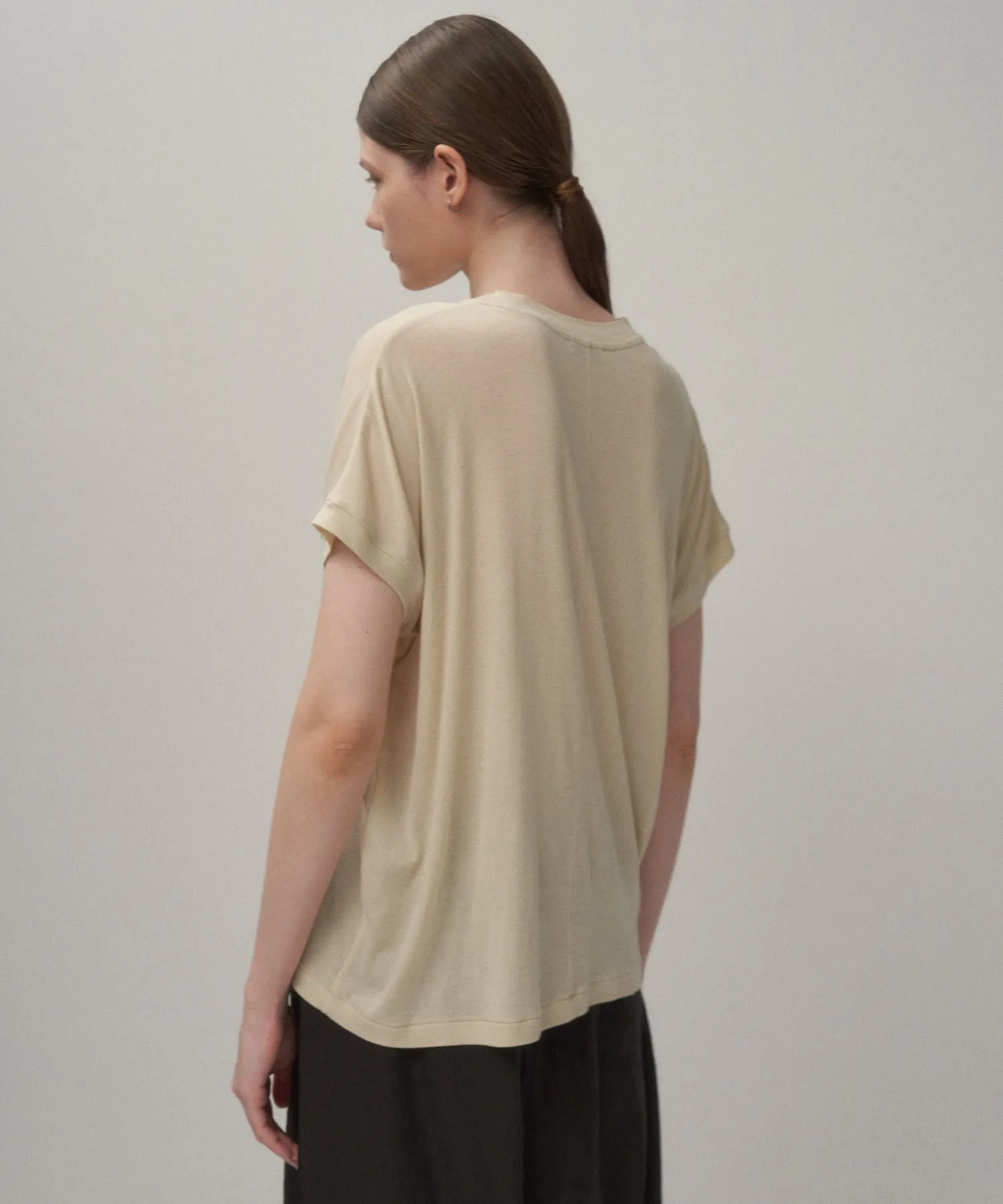 COTTON LINEN FRAISE | OVERSIZED T-SHIRT sold by ATON product image thumbnail 2