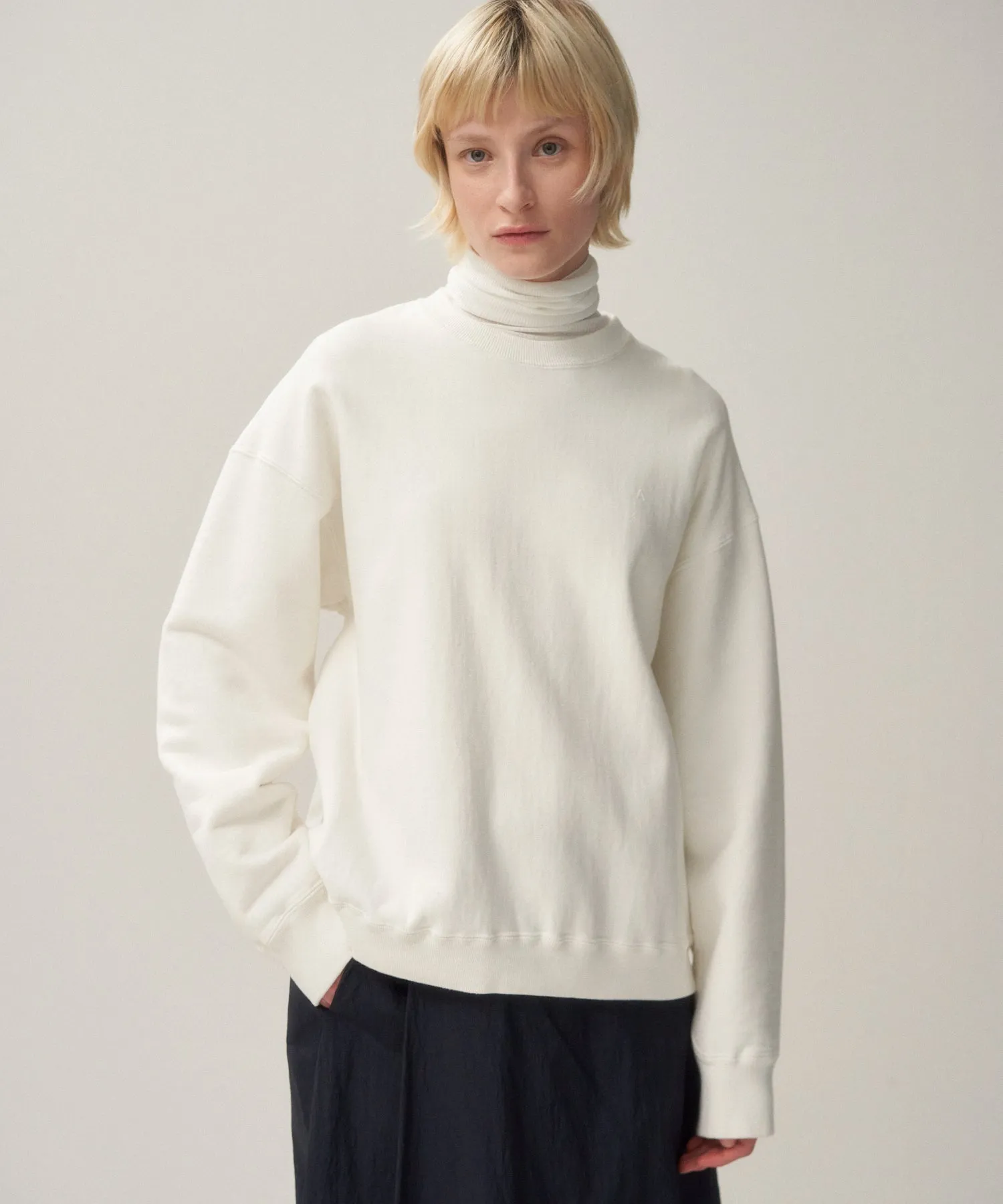 GARMENT DYED URAKE | OVERSIZED SWEAT SHIRT sold by ATON