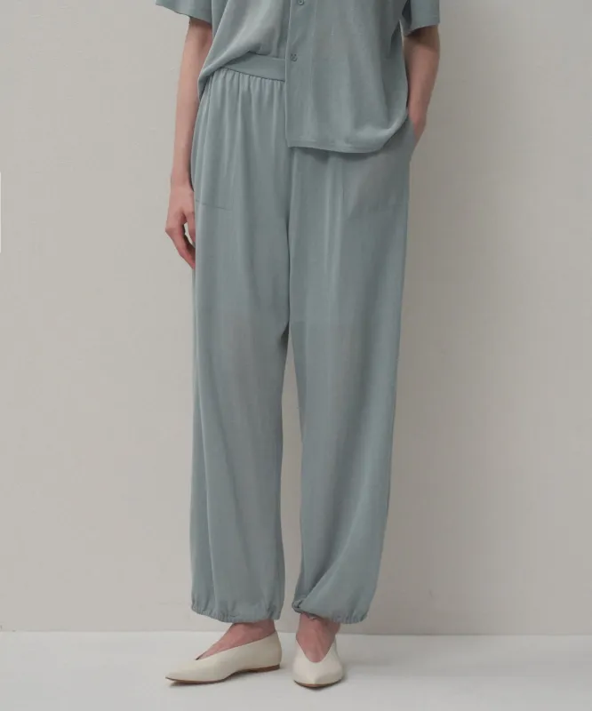 【26SS】HIGH TWIST COTTON | WIDE EASY PANTS made by ATON