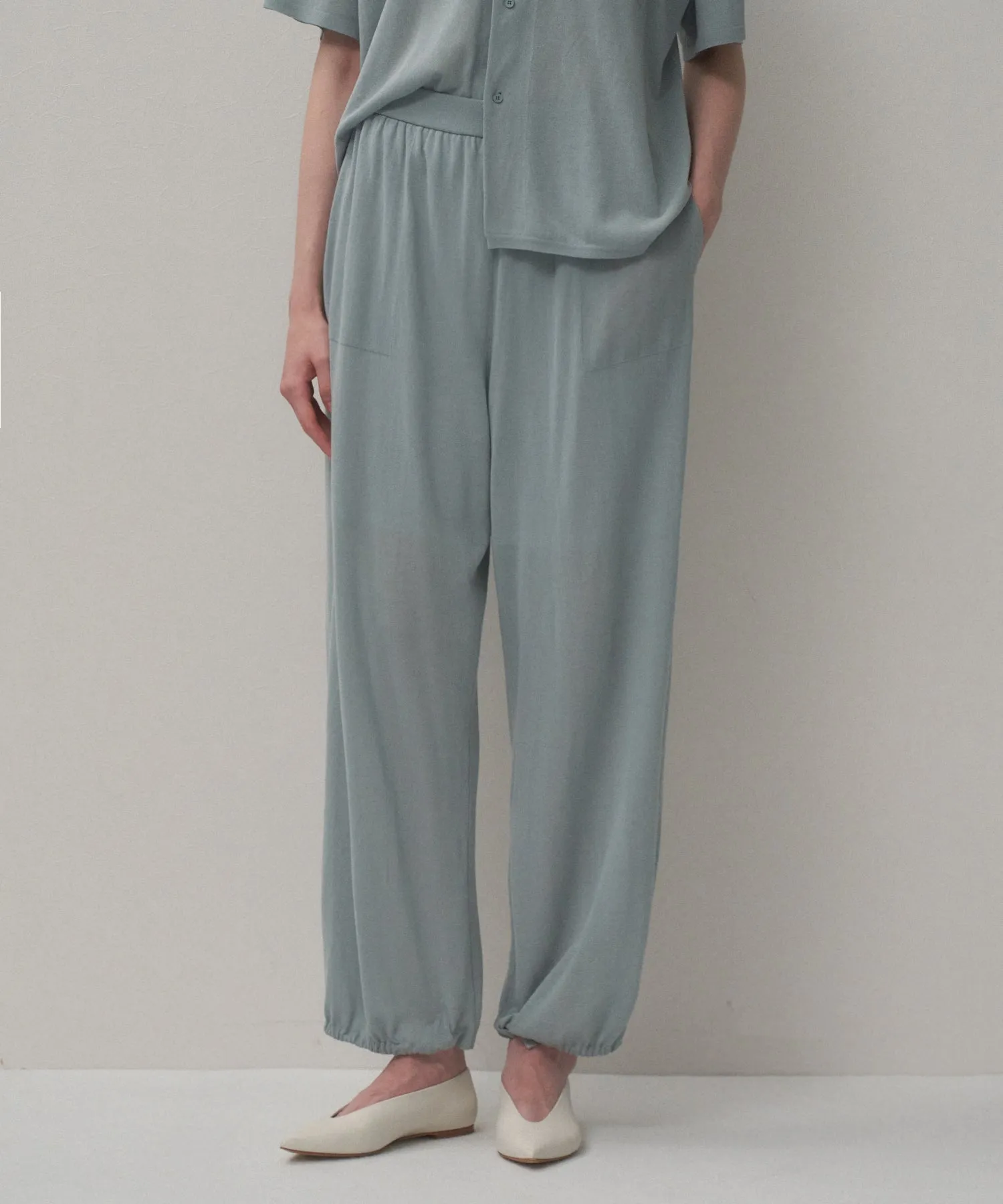 【26SS】HIGH TWIST COTTON | WIDE EASY PANTS sold by ATON