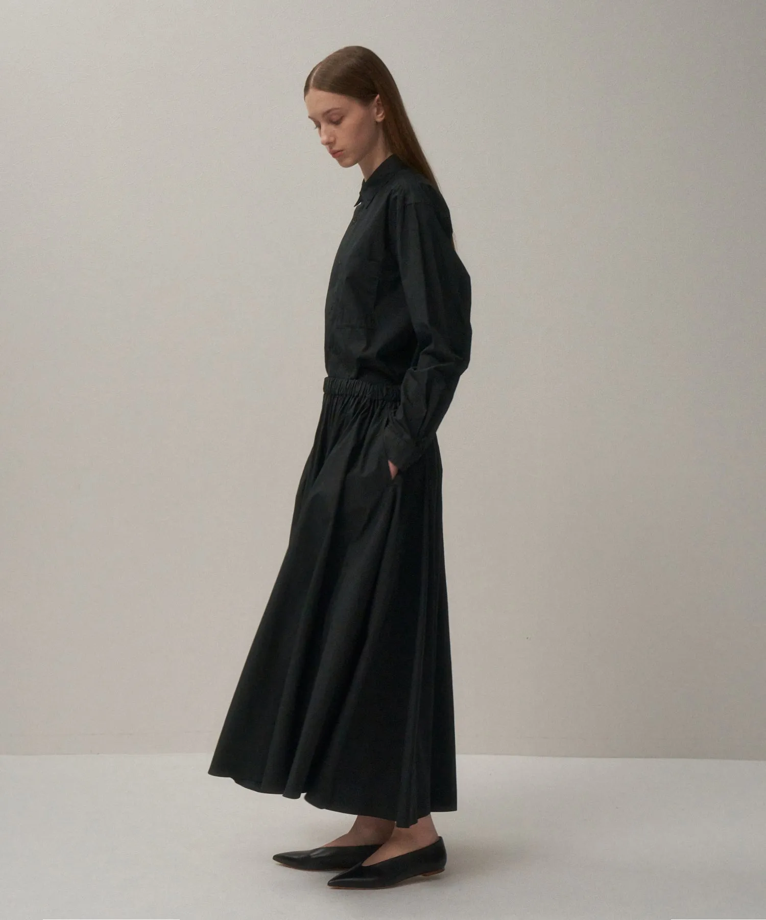 NATURAL DYED COTTON LAWN | GATHERED SKIRTS sold by ATON product image thumbnail 3