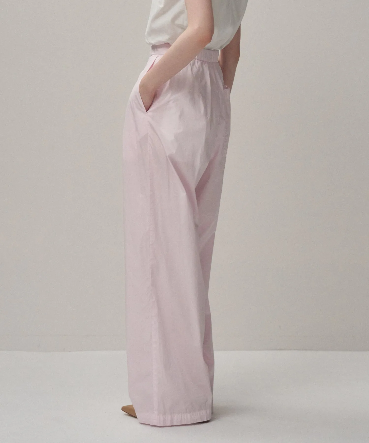 NATURAL DYED COTTON LAWN | TWO TUCKED EASY PANTS sold by ATON product image thumbnail 2