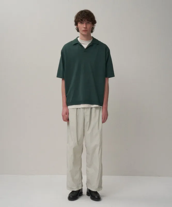 FINE ICE COTTON | SKIPPER POLO SWEATER made by ATON