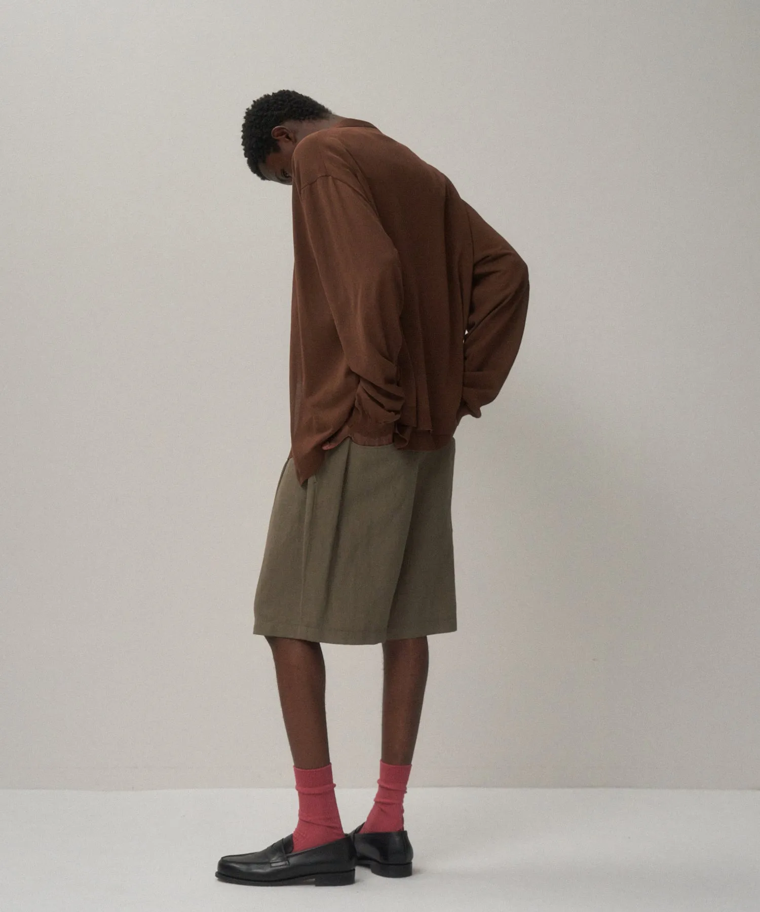FINE ICE COTTON | V-NECK CARDIGAN sold by ATON product image thumbnail 3