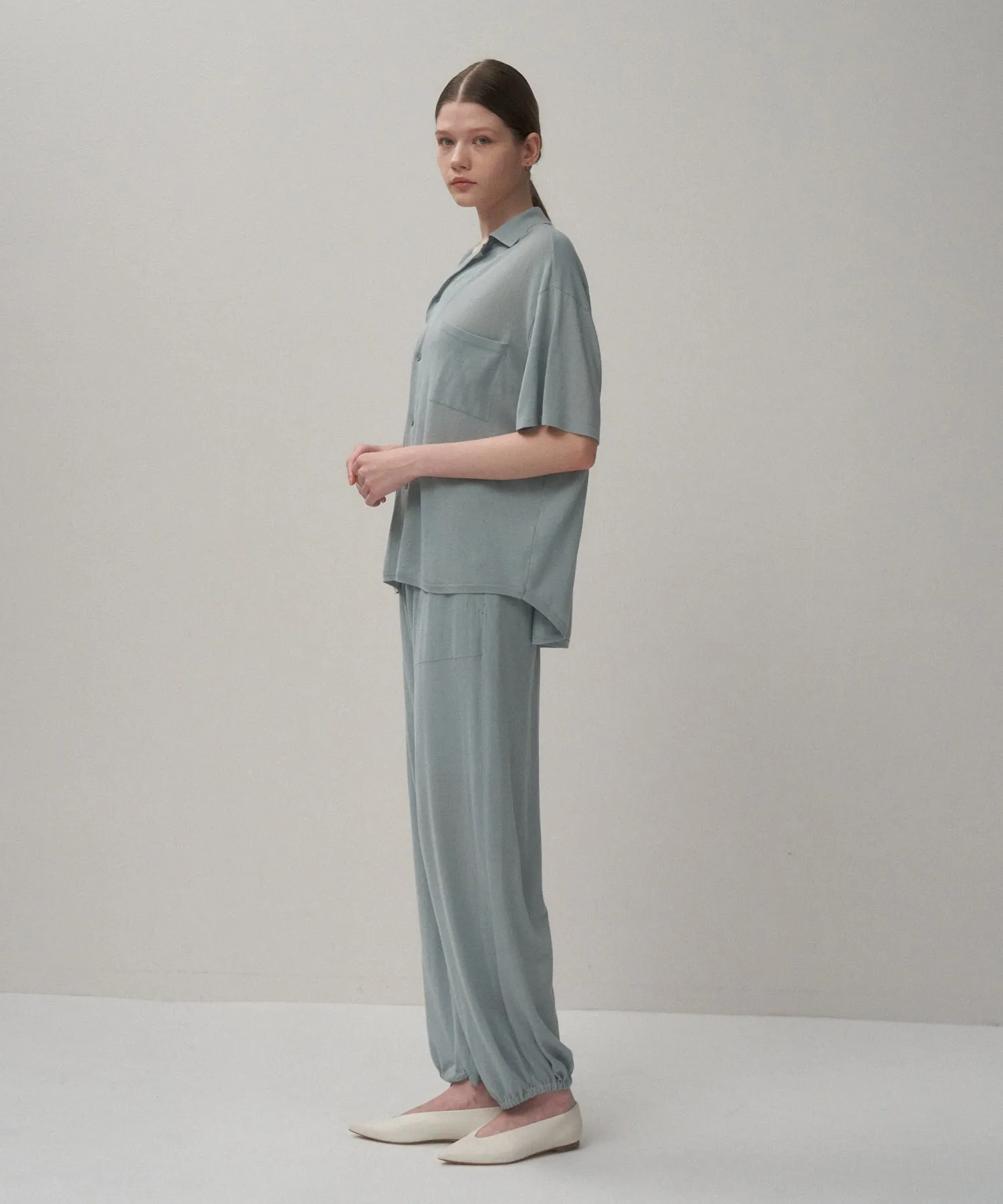 HIGH TWIST COTTON | KNIT SHIRT sold by ATON product image thumbnail 3