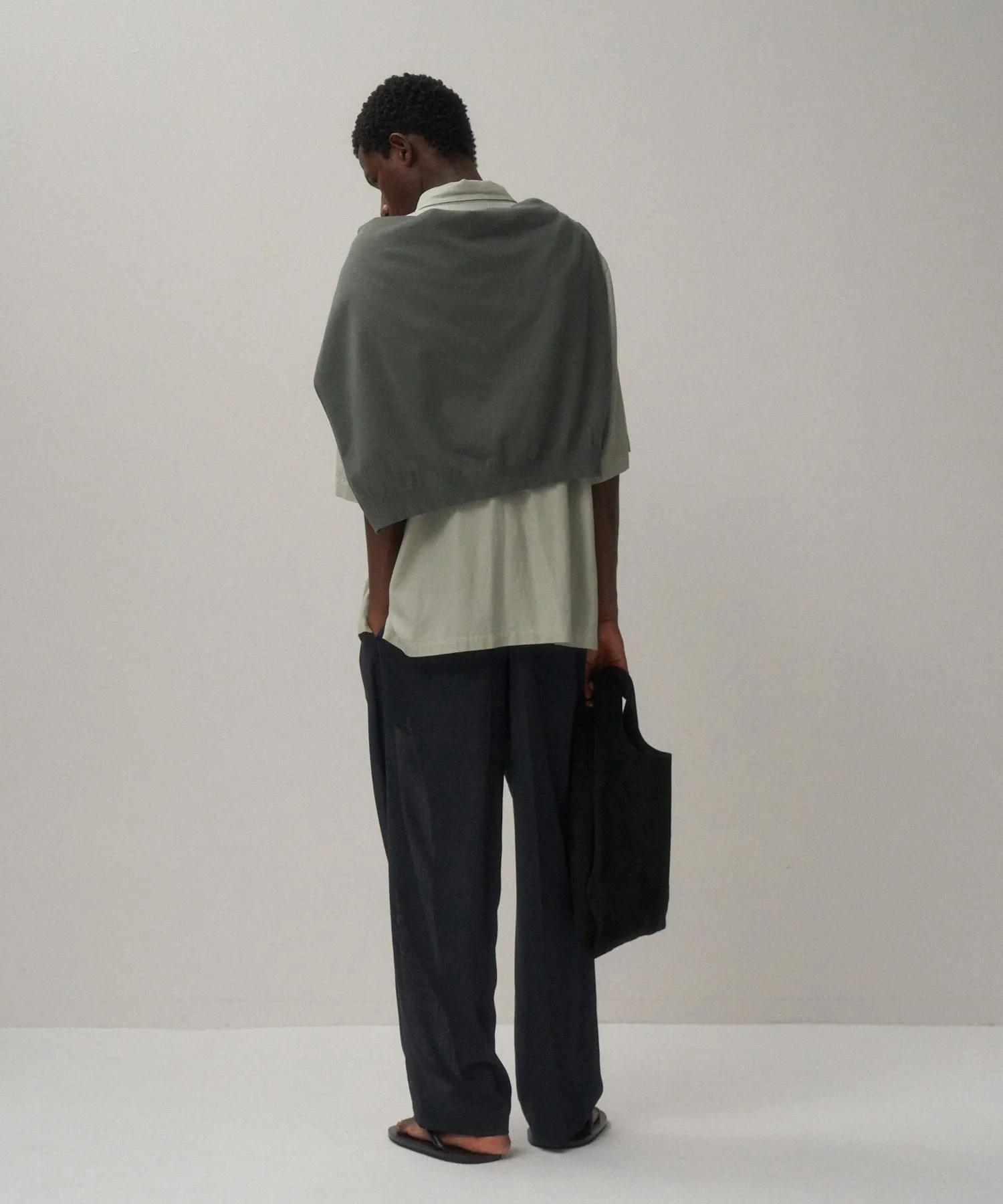 COTTON SILK VIERA | LOOSE FIT HALF SLEEVE SHIRT sold by ATON product image thumbnail 3