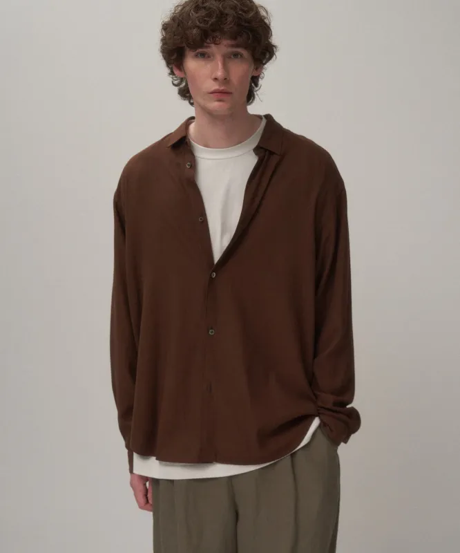 COTTON SILK VIERA | LOOSE FIT SHIRT made by ATON