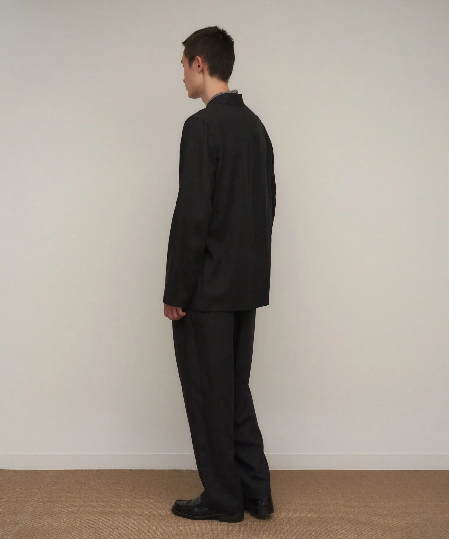 SILK LINEN MIXING | TAILORED JACKET sold by ATON product image thumbnail 5