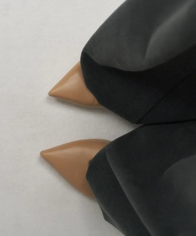 GOAT LEATHER | CARLA FLAT SHOES made by ATON