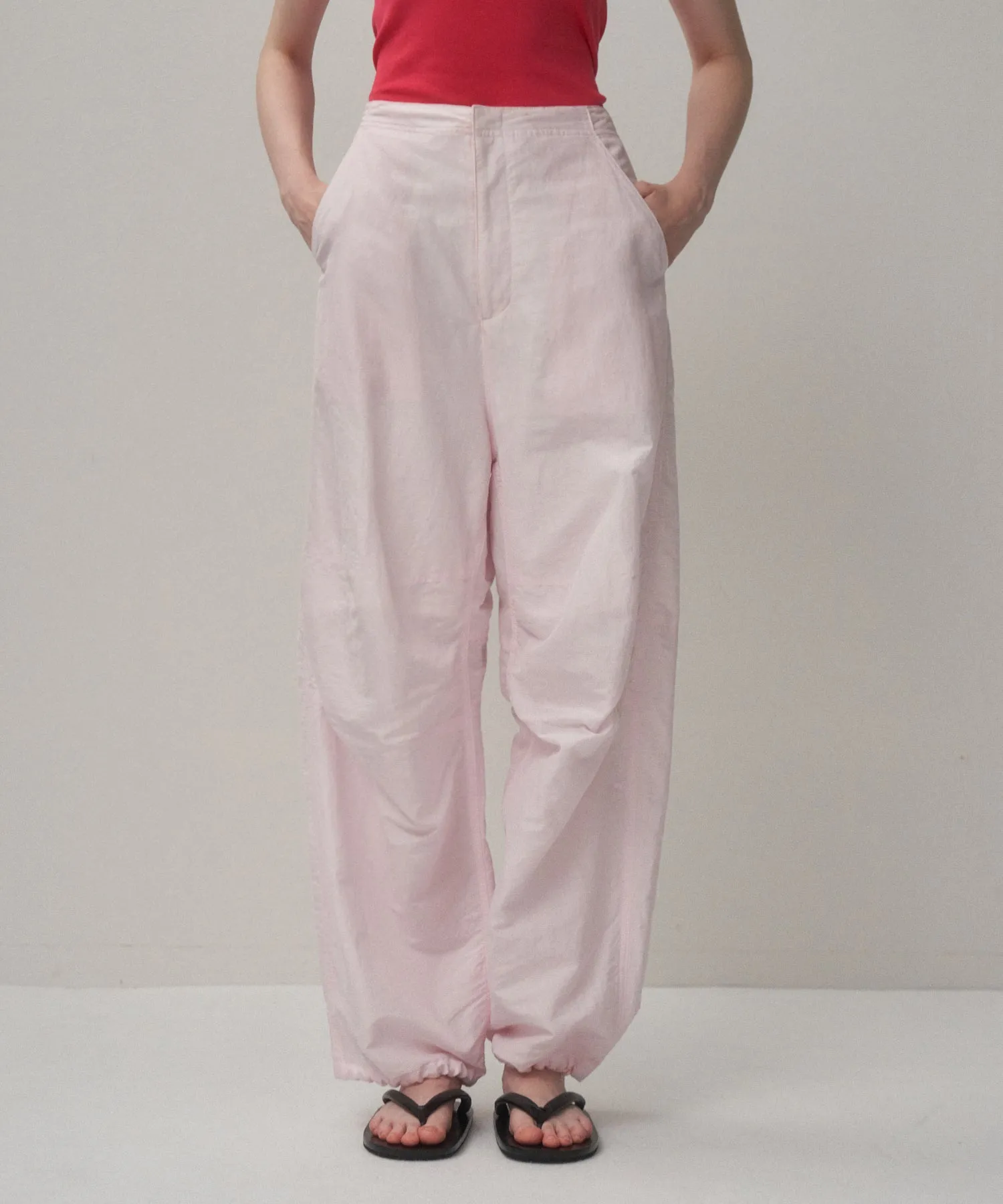 SILK LINEN POPLIN | SNOW PANTS sold by ATON