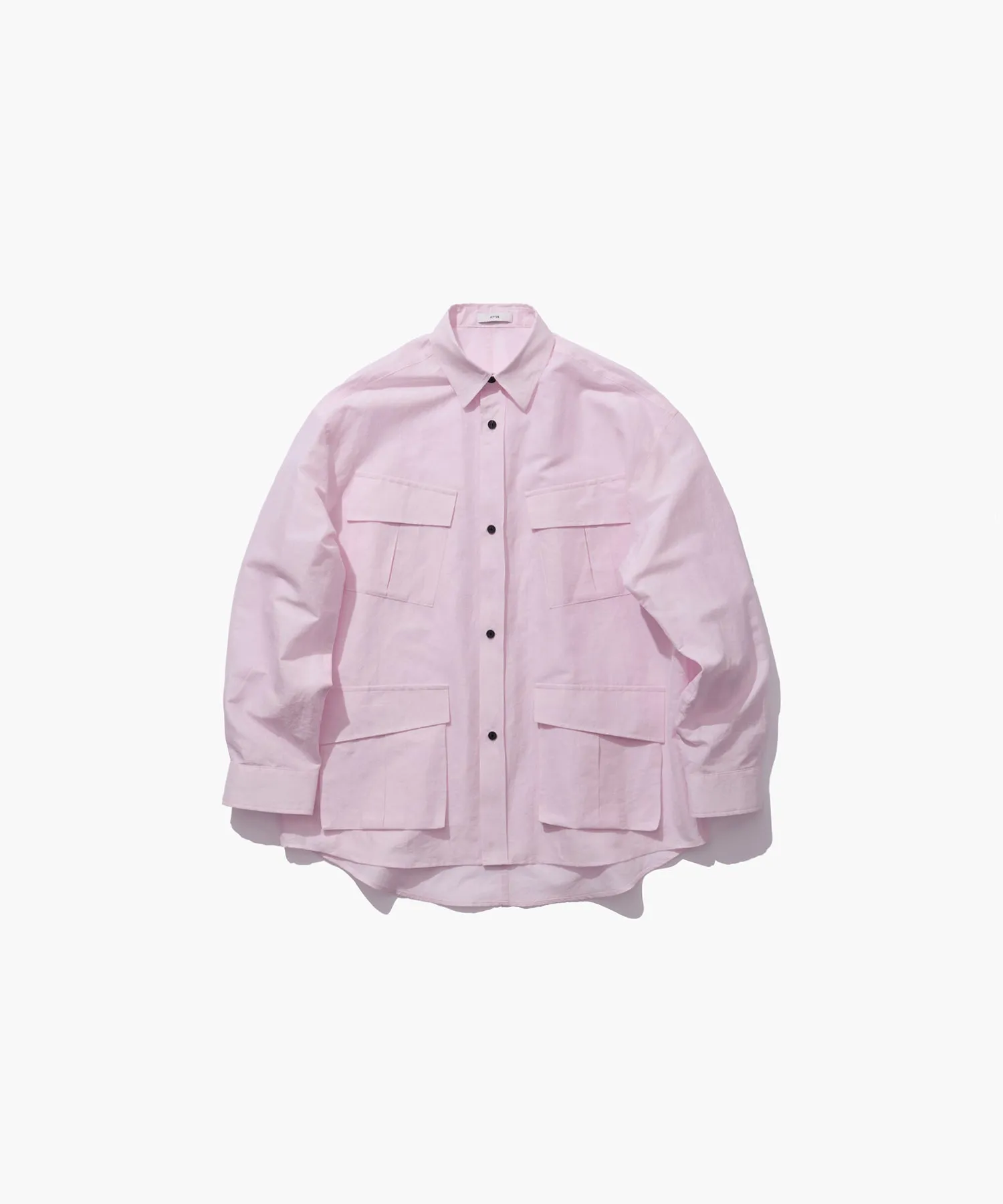 SILK LINEN POPLIN | JUNGLE FATIGUE SHIRT sold by ATON product image thumbnail 4