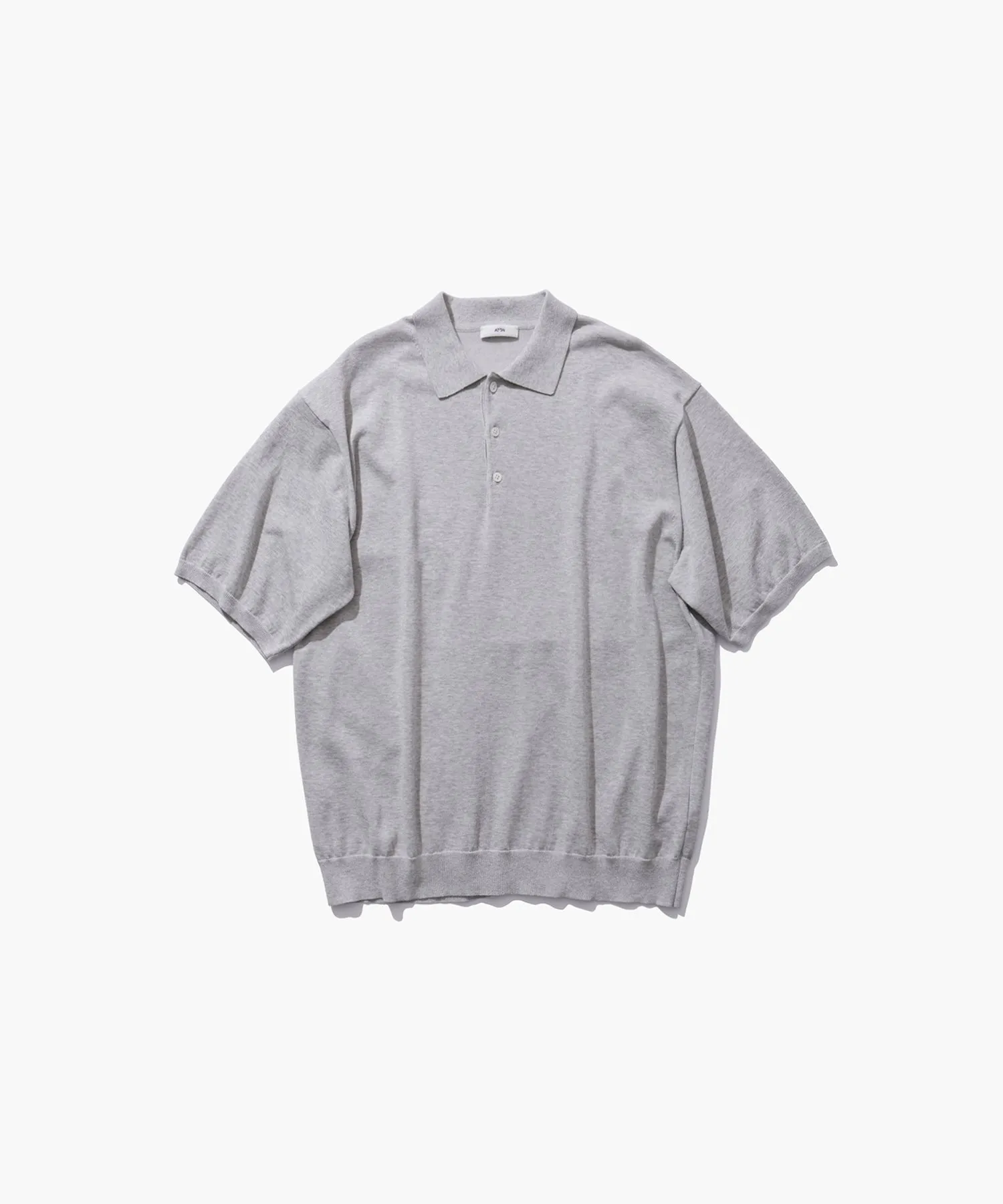 COTTON WASHI KNIT | HALF SLEEVE POLO SWEATER sold by ATON product image thumbnail 5