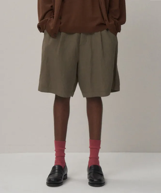 COTTON LINEN VOILE | LOOSE FIT SHORTS made by ATON