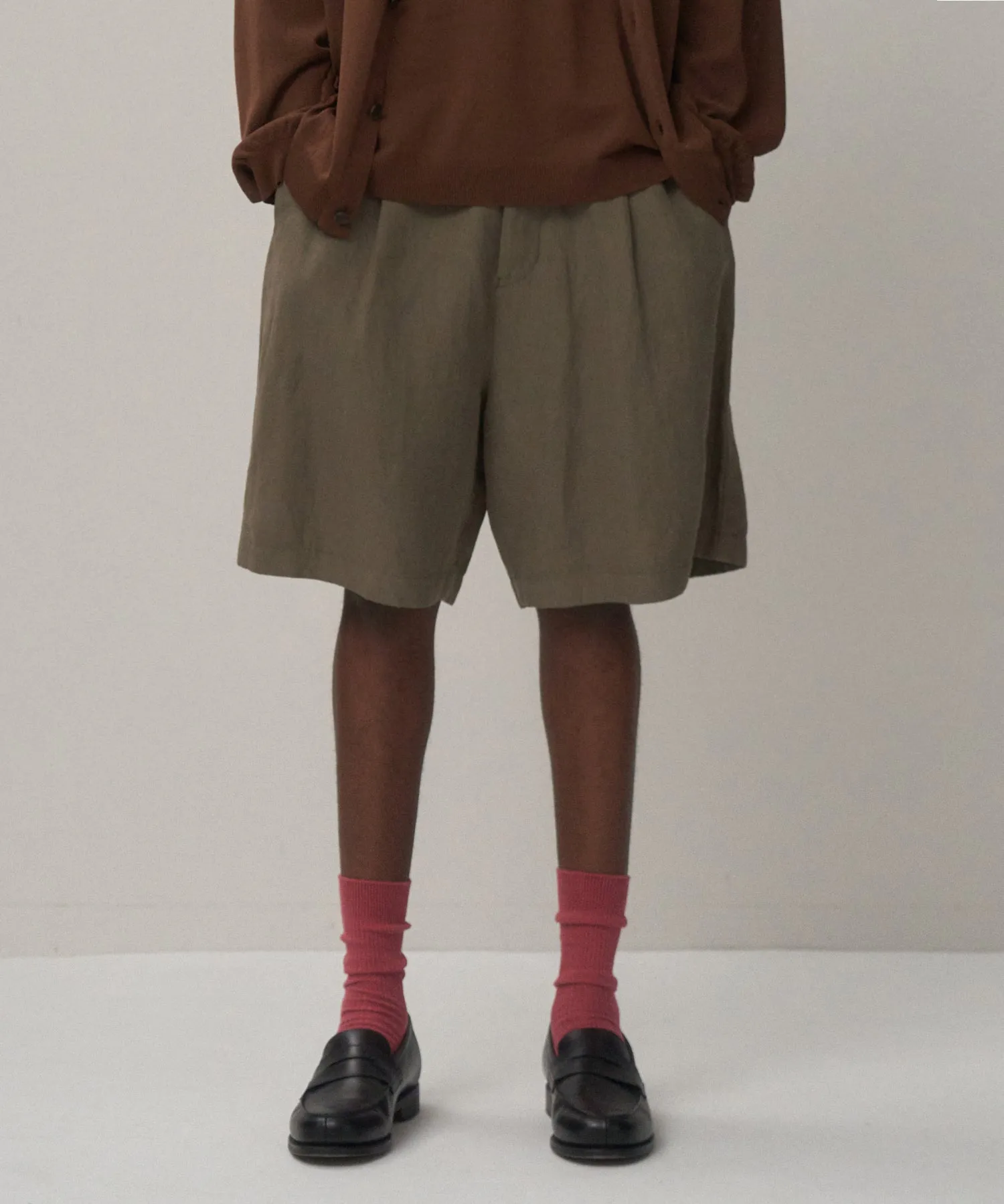 COTTON LINEN VOILE | LOOSE FIT SHORTS sold by ATON