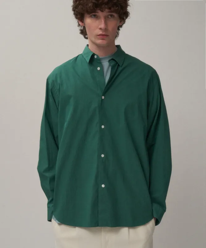 SHRINK COTTON LAWN | OVERSIZED SHIRT made by ATON