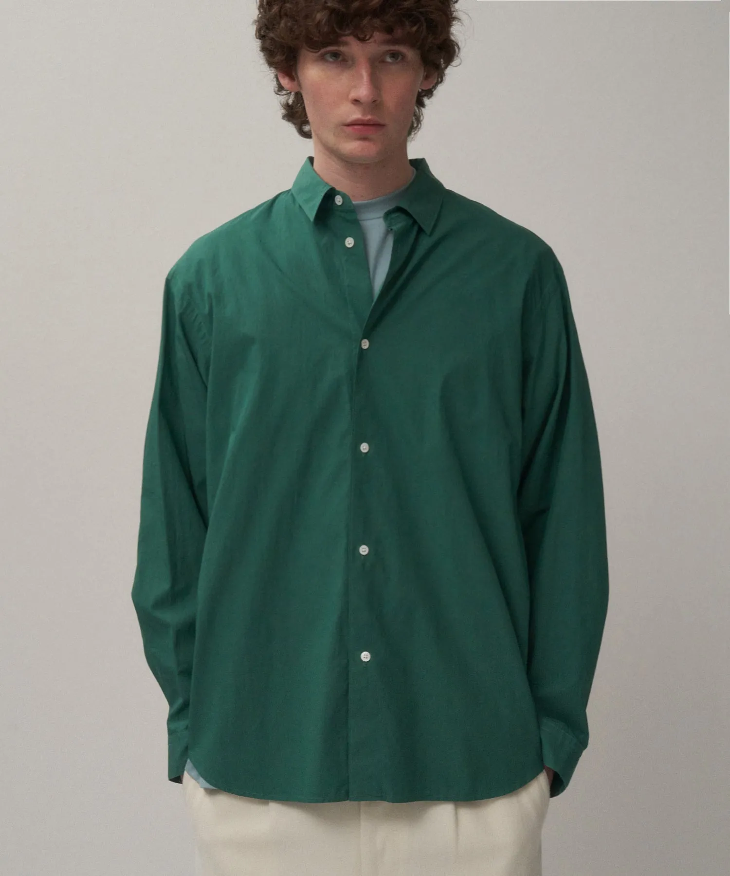 SHRINK COTTON LAWN | OVERSIZED SHIRT sold by ATON