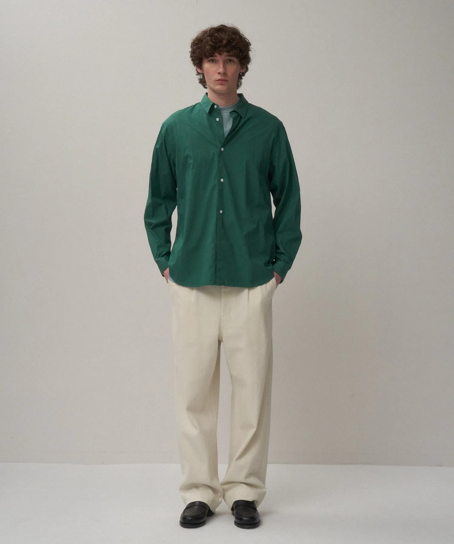 SHRINK COTTON LAWN | OVERSIZED SHIRT sold by ATON product image thumbnail 3