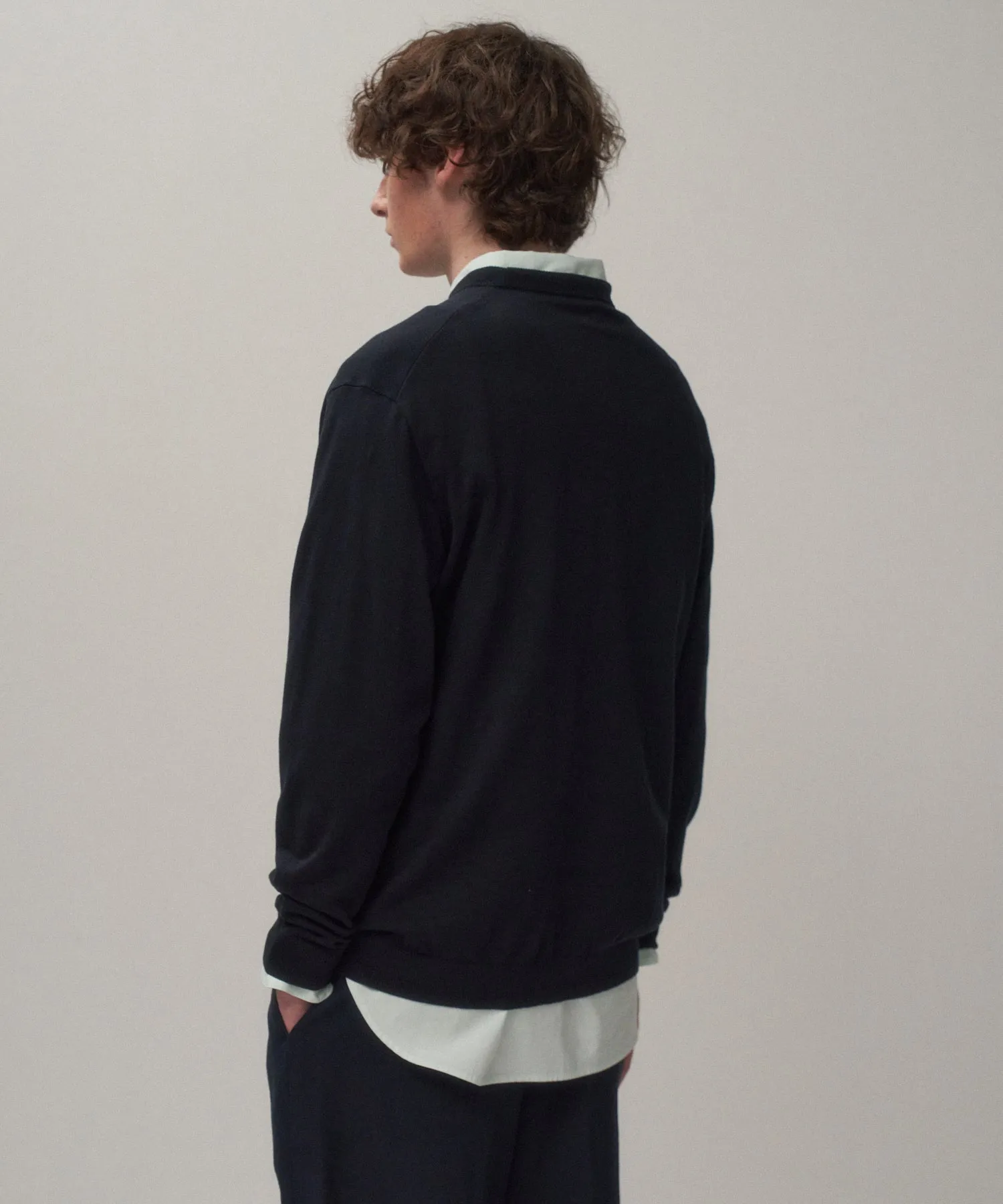 FINE COMPACT COTTON | CREW NECK SWEATER sold by ATON product image thumbnail 2