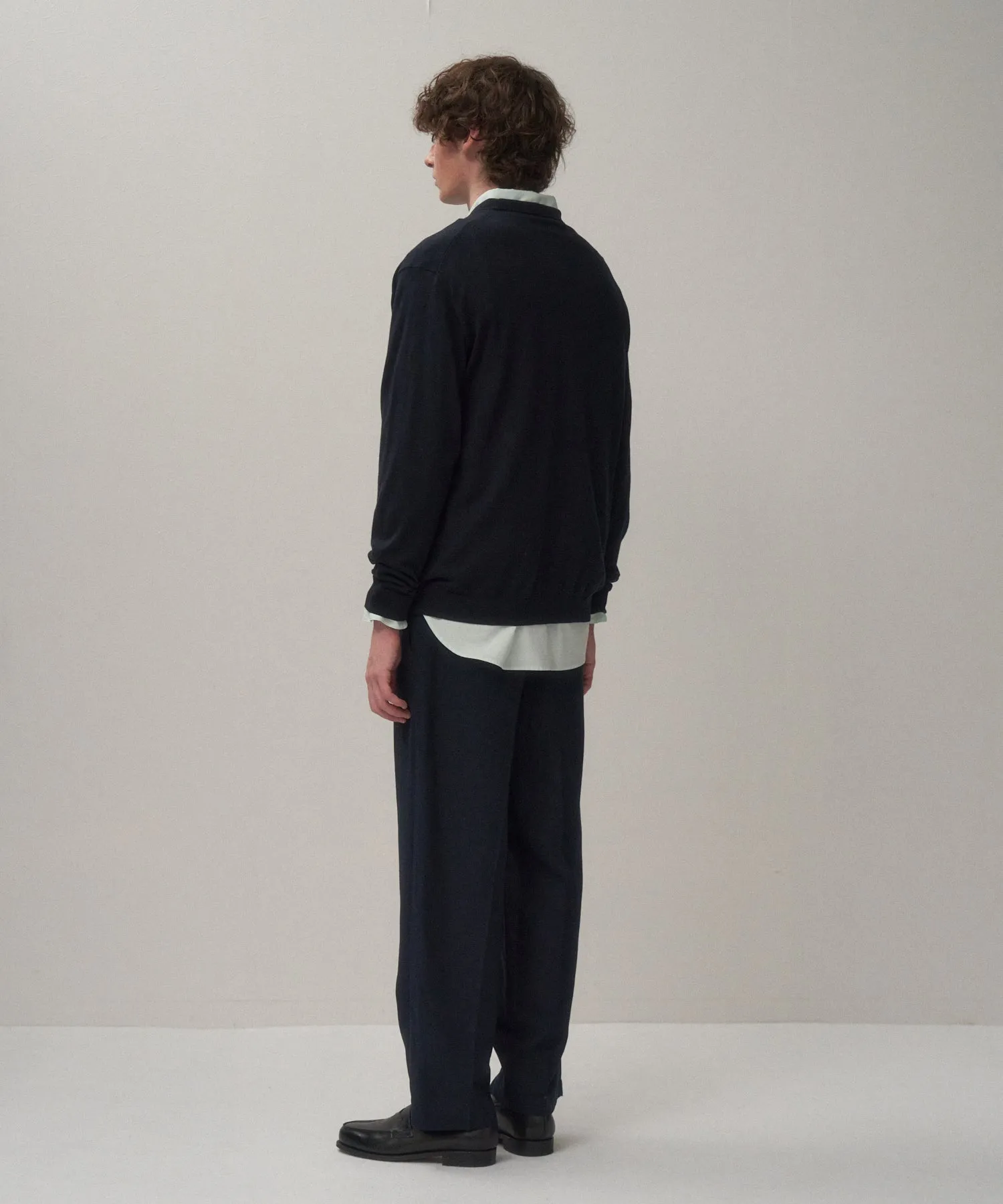 FINE COMPACT COTTON | CREW NECK SWEATER sold by ATON product image thumbnail 4