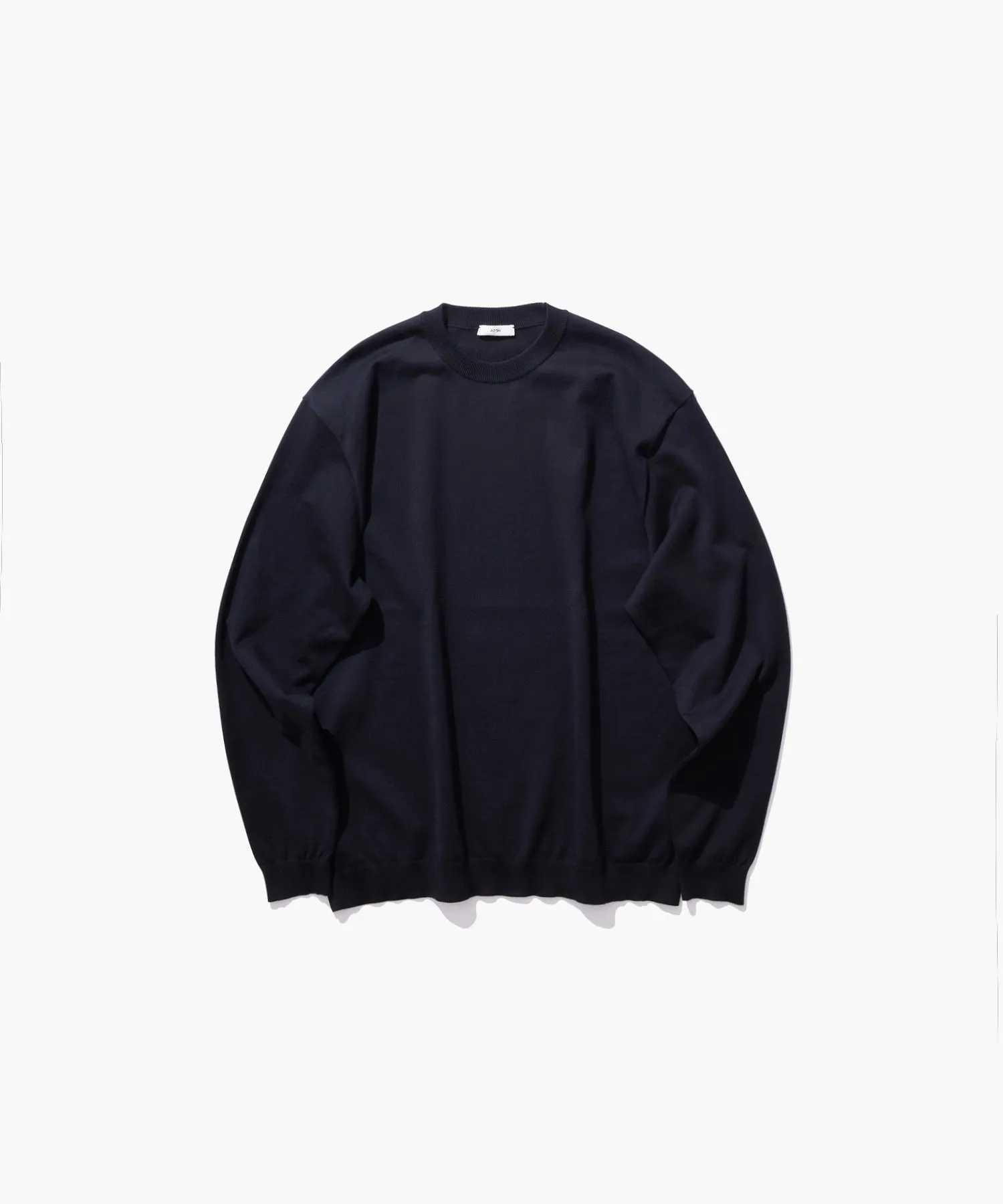 FINE COMPACT COTTON | CREW NECK SWEATER sold by ATON product image thumbnail 5