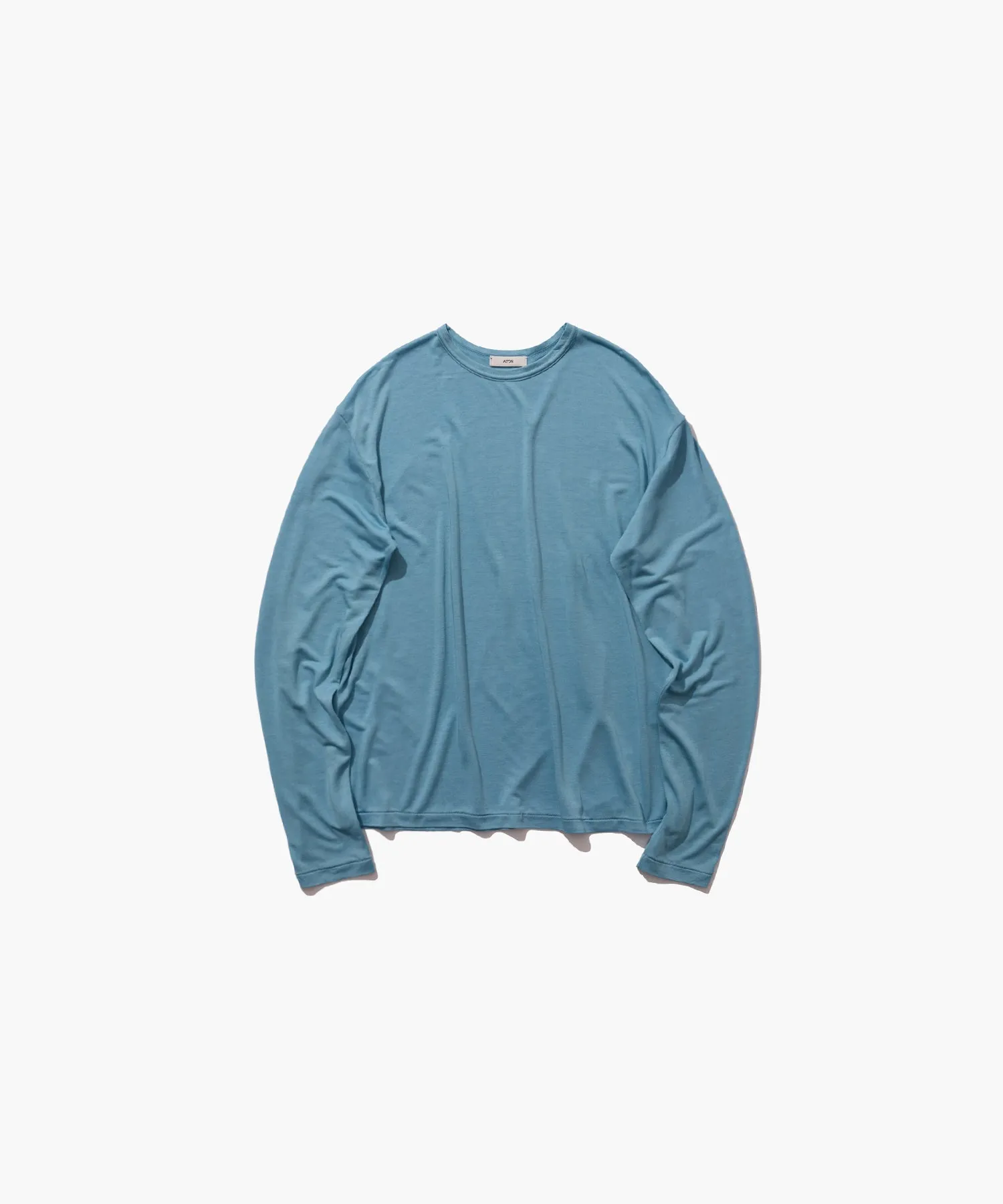 MODAL SILK JERSEY | CREW NECK PULLOVER sold by ATON product image thumbnail 4