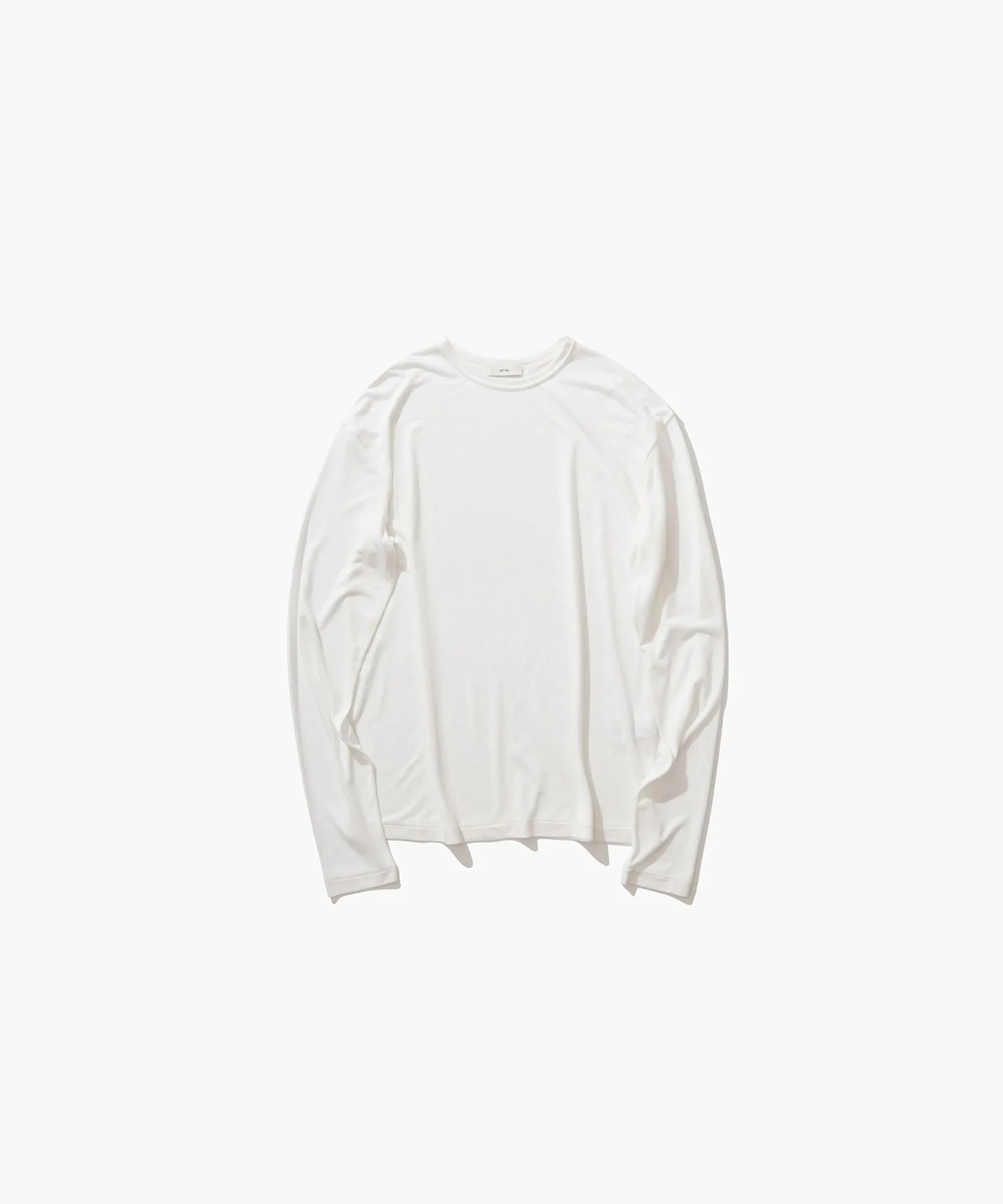 MODAL SILK JERSEY | CREW NECK PULLOVER sold by ATON product image thumbnail 5