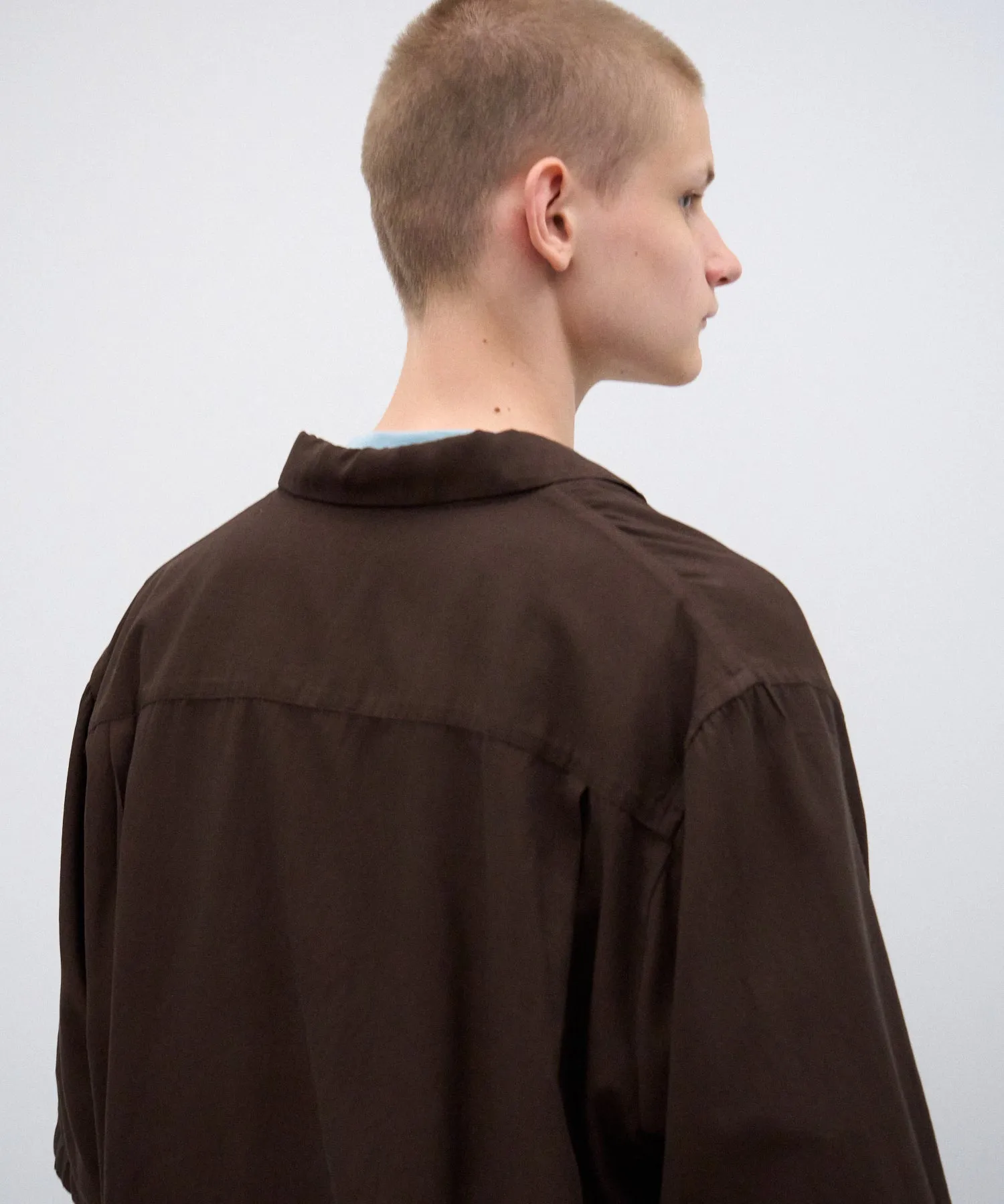 COTTON SILK VIERA | OPENCOLLAR HARF SLEEVE SHIRT sold by ATON product image thumbnail 5