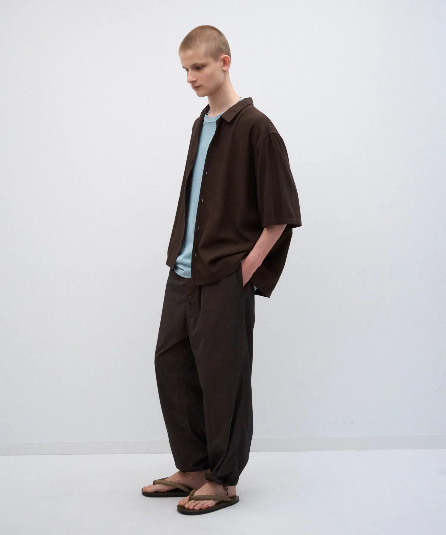 COTTON SILK VIERA | OPENCOLLAR HARF SLEEVE SHIRT sold by ATON product image thumbnail 3