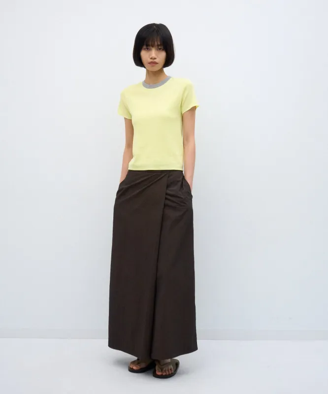 FRESCA CIRCULAR RIB | PERFECT FIT RINGER PULLOVER made by ATON