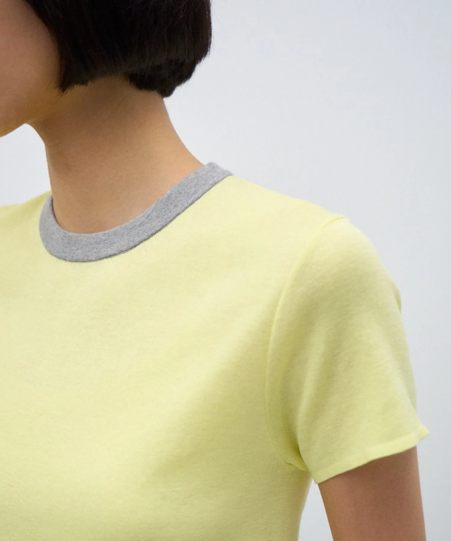 FRESCA CIRCULAR RIB | PERFECT FIT RINGER PULLOVER sold by ATON product image thumbnail 3