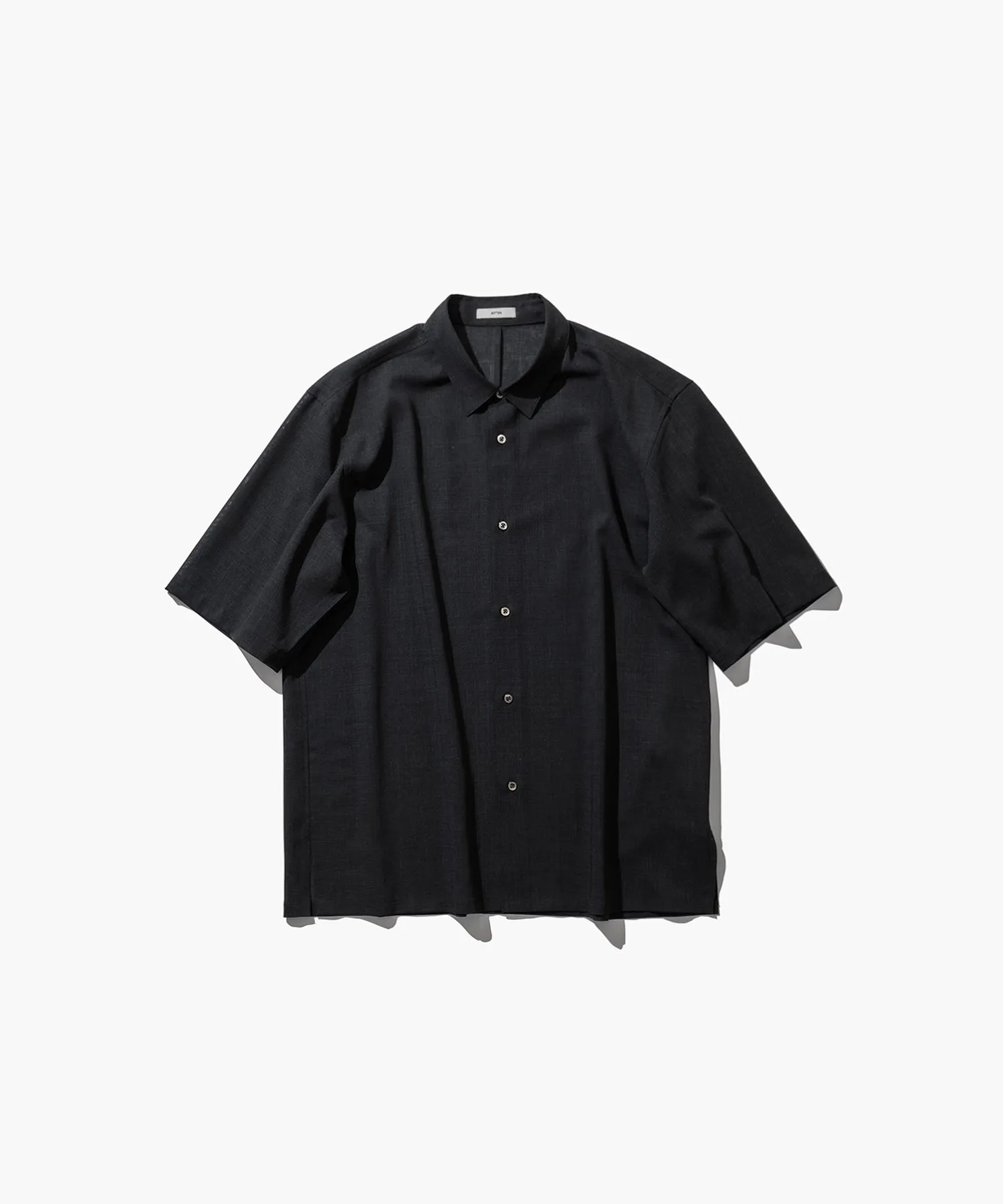TWIST WOOL GAUZE | HARF SLEEVE SHIRT sold by ATON product image thumbnail 5