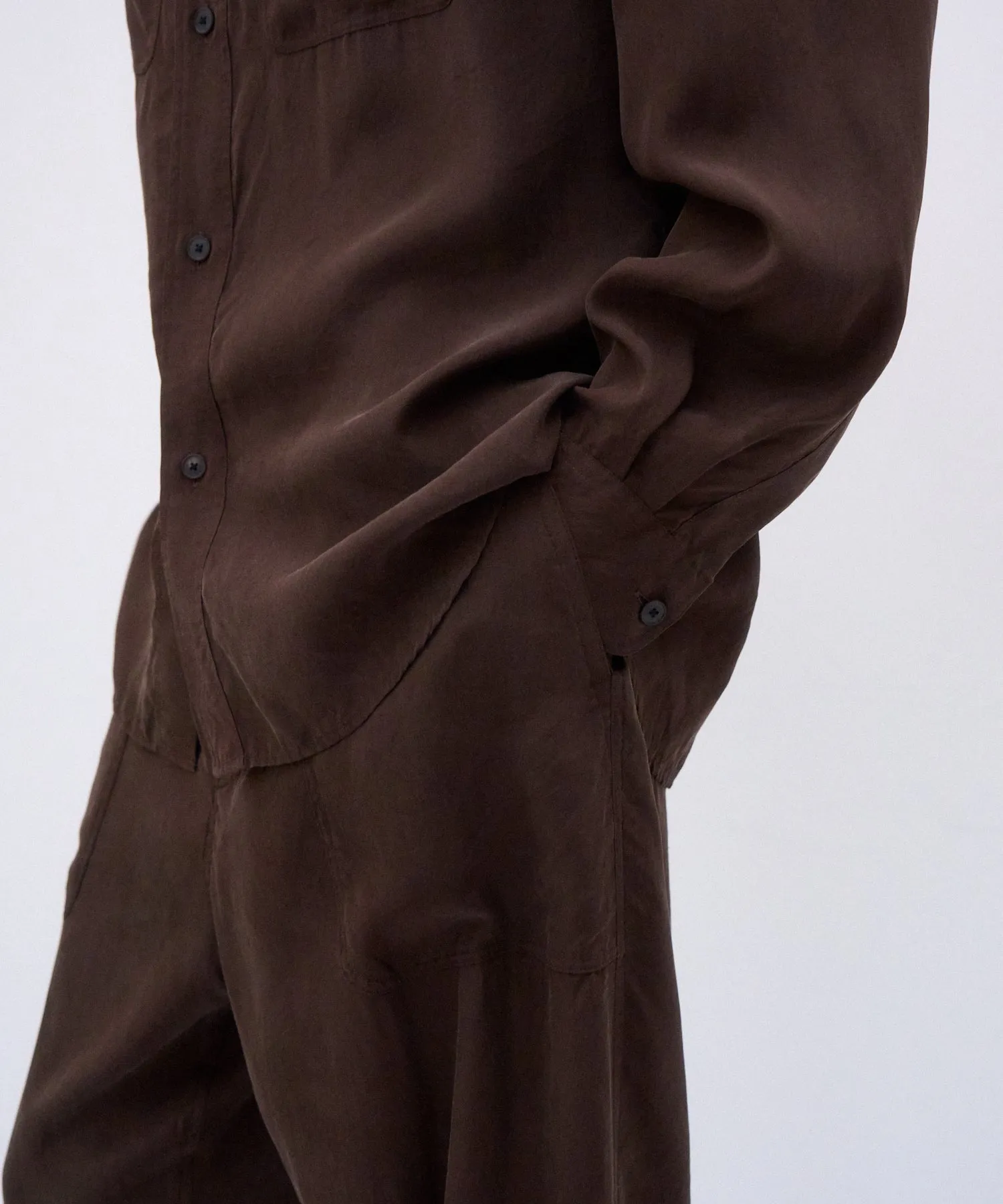 FIBRIL SILK TAFTA | WORK SHIRT sold by ATON product image thumbnail 5