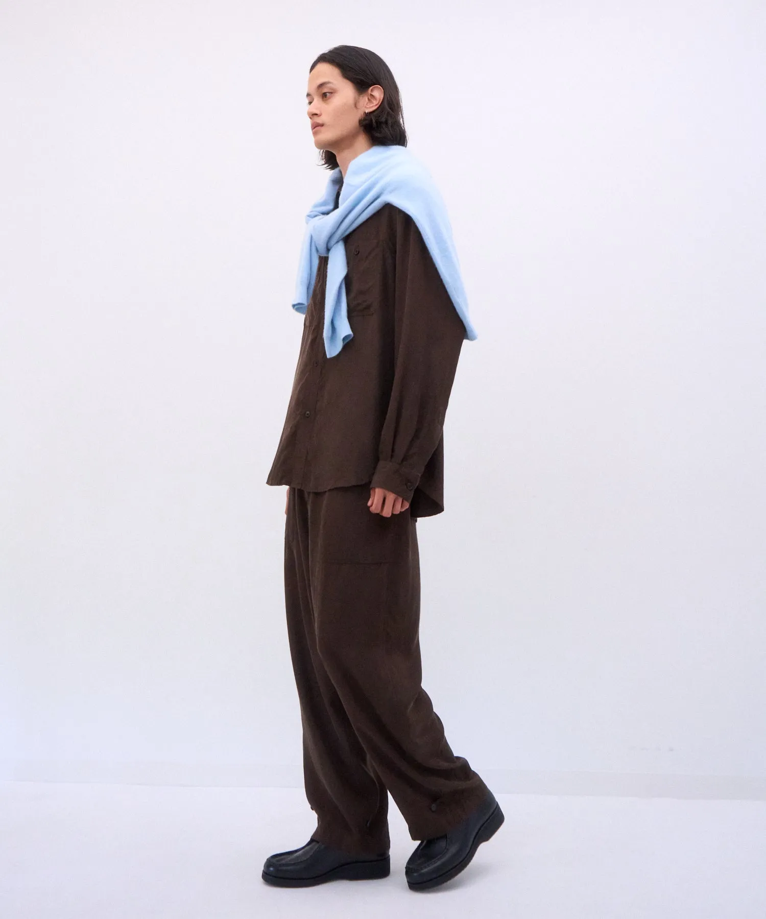 FIBRIL SILK TAFTA | WORK SHIRT sold by ATON product image thumbnail 4
