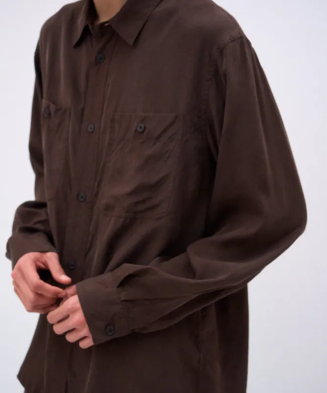 FIBRIL SILK TAFTA | WORK SHIRT made by ATON