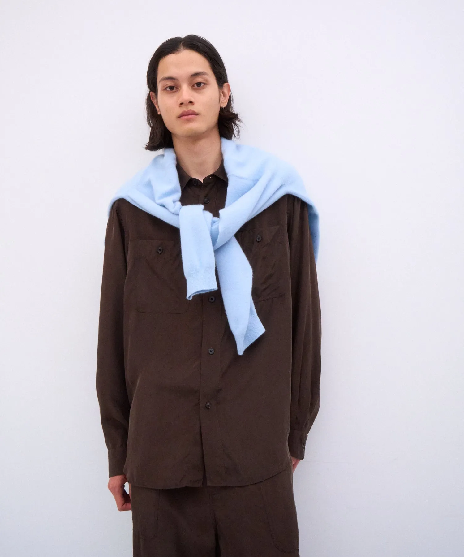 FIBRIL SILK TAFTA | WORK SHIRT sold by ATON product image thumbnail 2