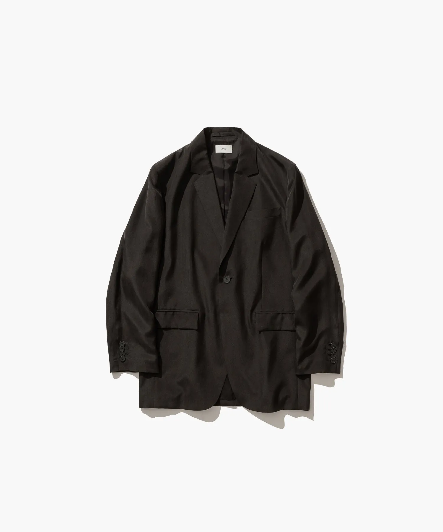 FIBRIL SILK TAFTA | TAOLORED JACKET sold by ATON product image thumbnail 5