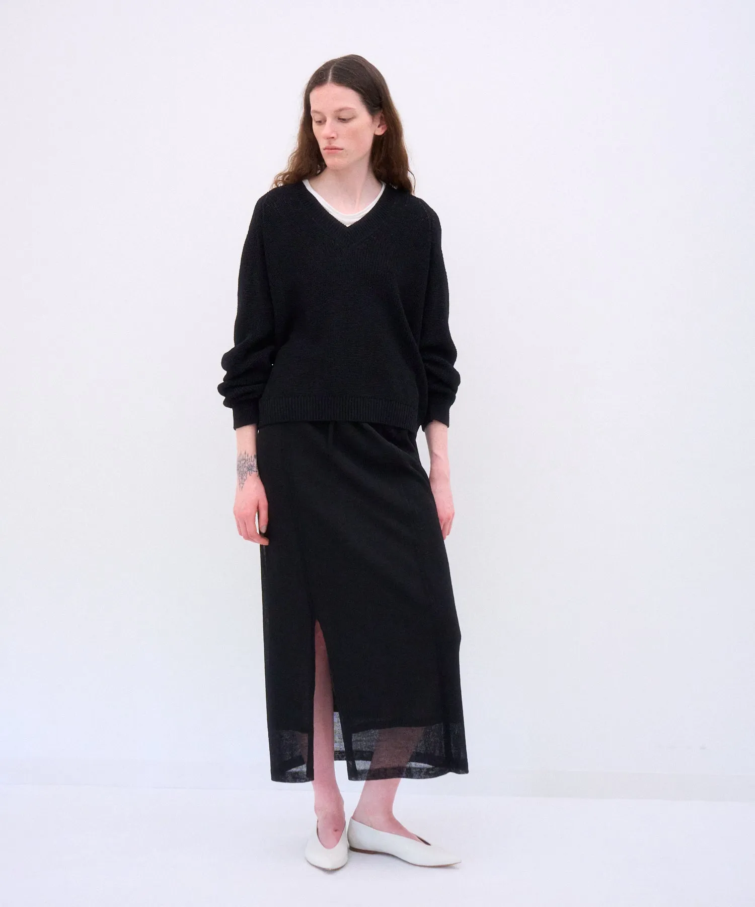 WOOL COVER | STRAIGHT SKIRT sold by ATON product image thumbnail 2