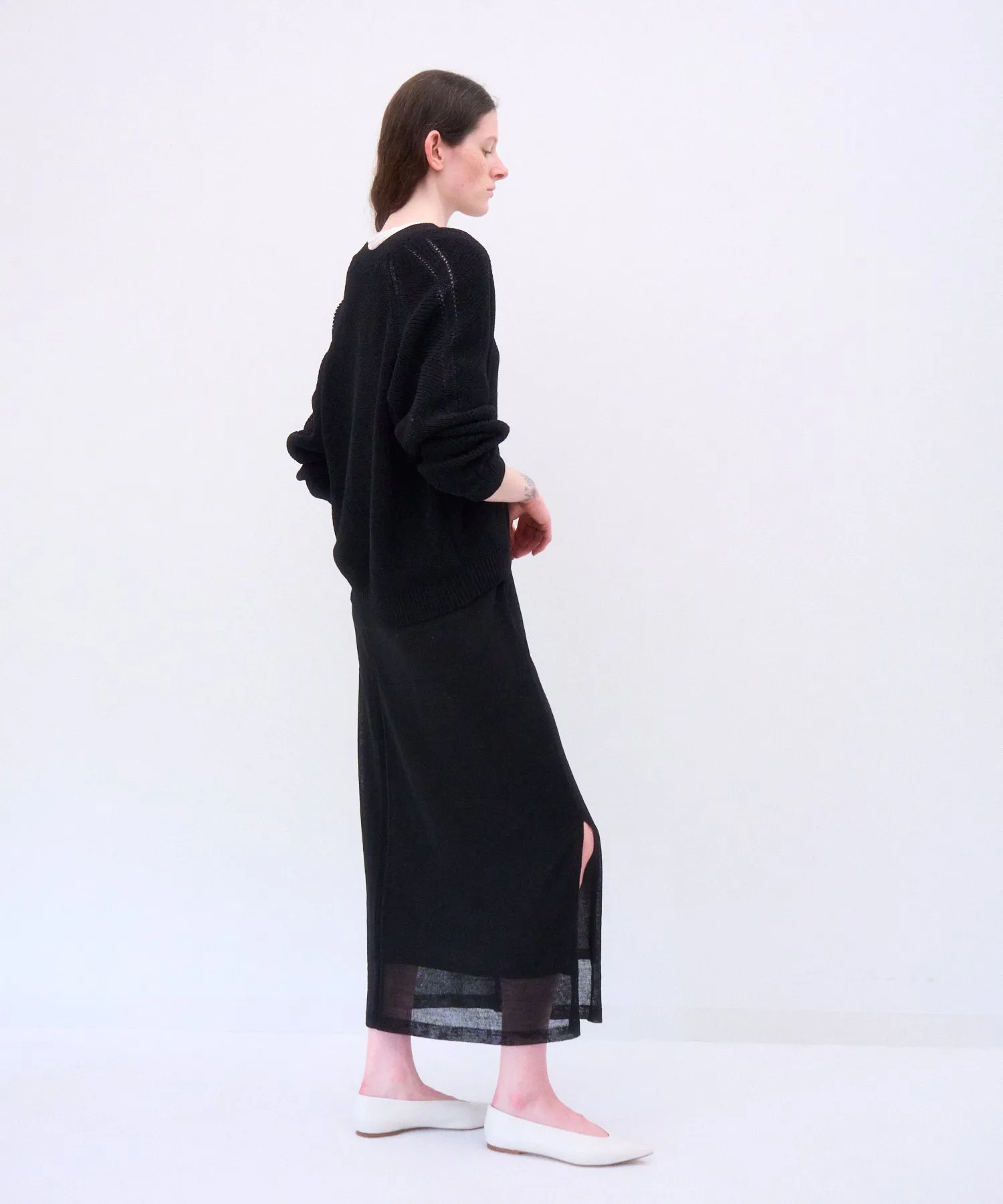 WOOL COVER | STRAIGHT SKIRT sold by ATON product image thumbnail 3